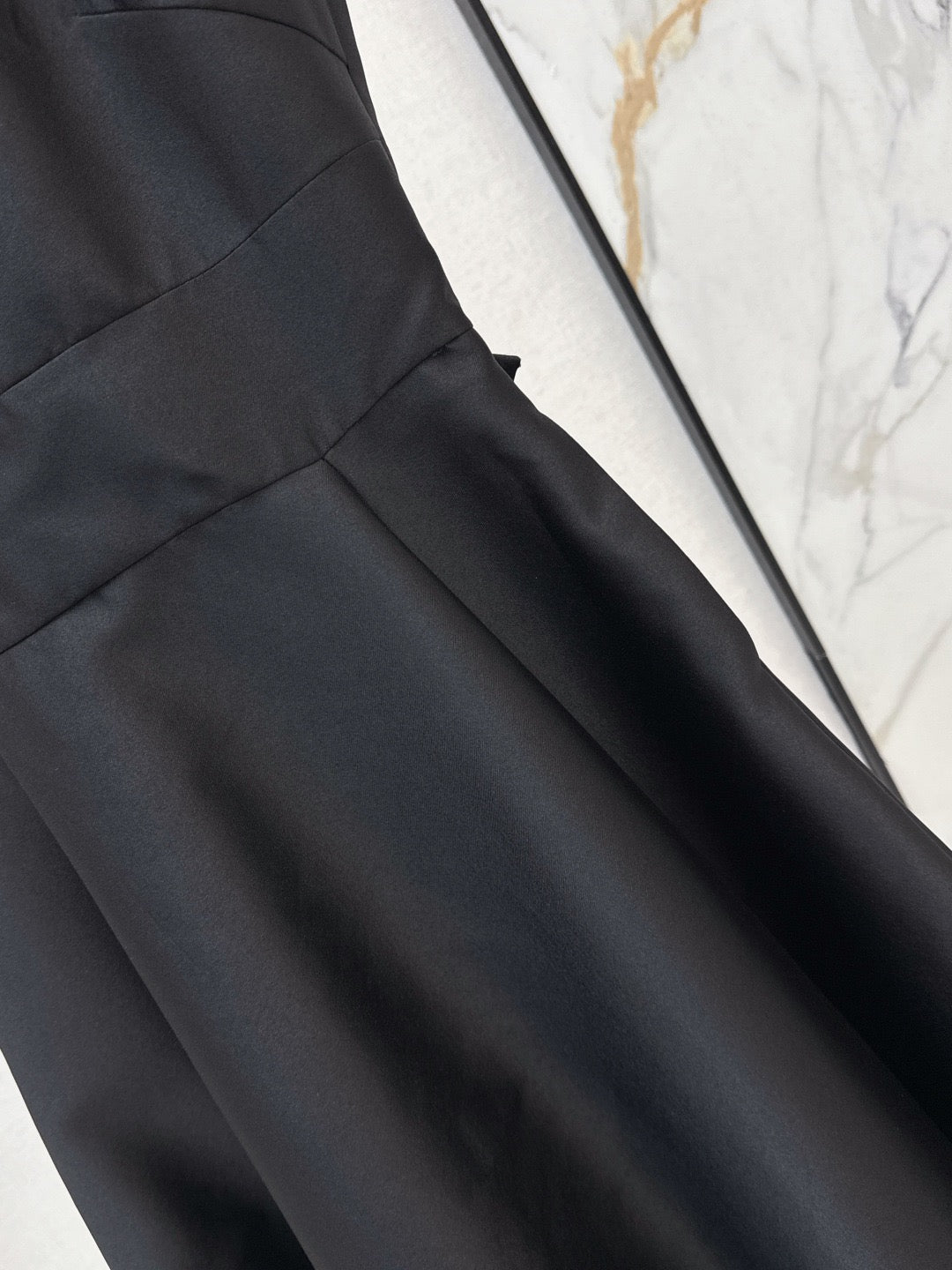 26SS New Hepburn Style Back Bow Sleeveless Dress