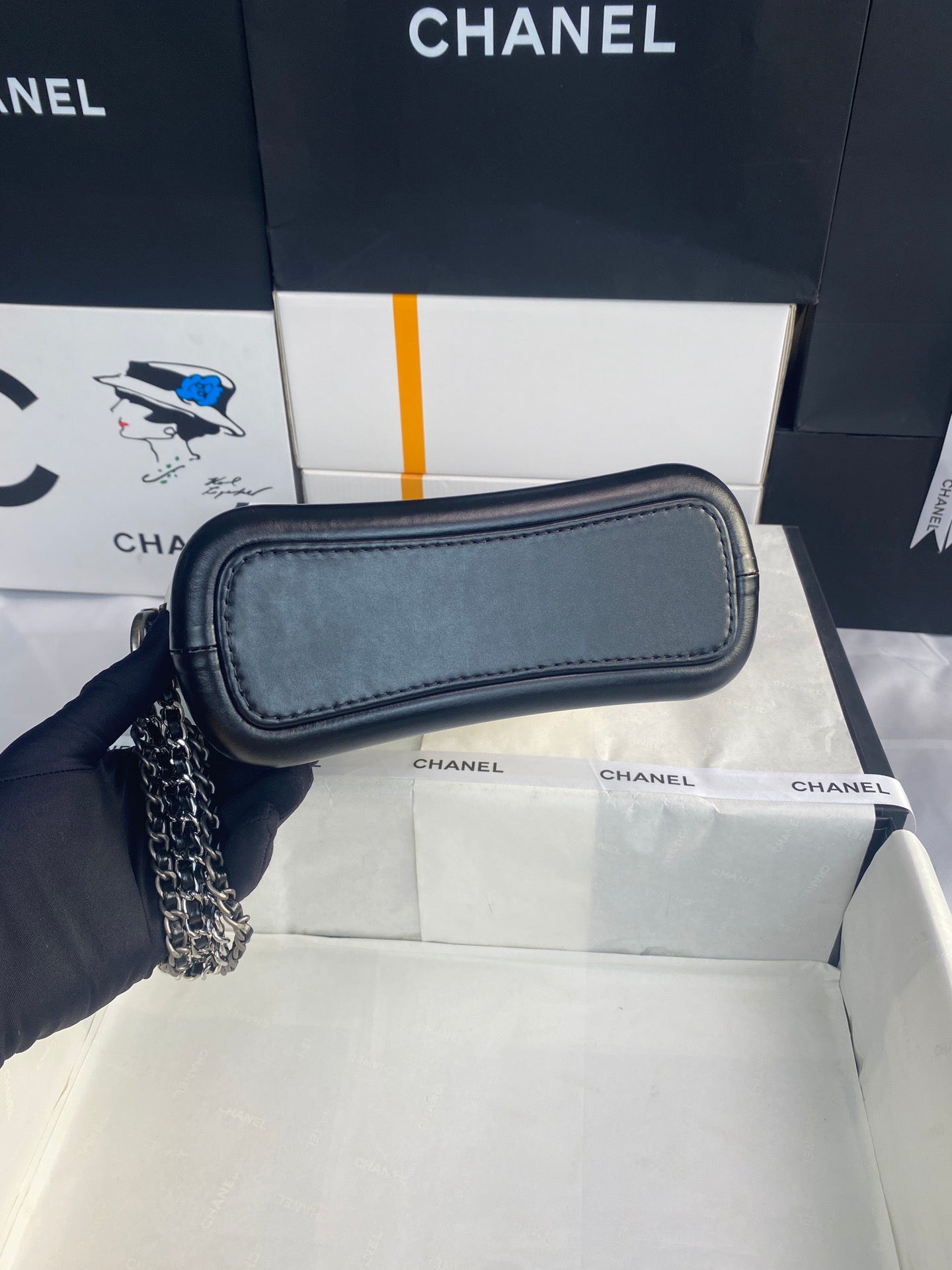 Gabrielle Hobo Quilted Aged Calfskin Small