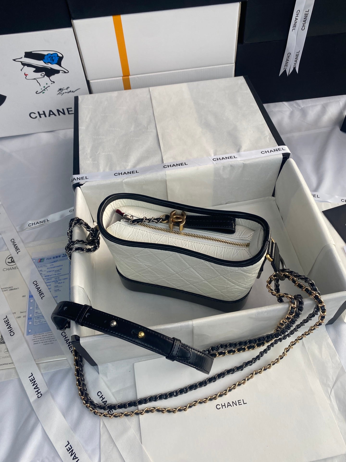 Gabrielle Hobo Quilted Aged Calfskin Small