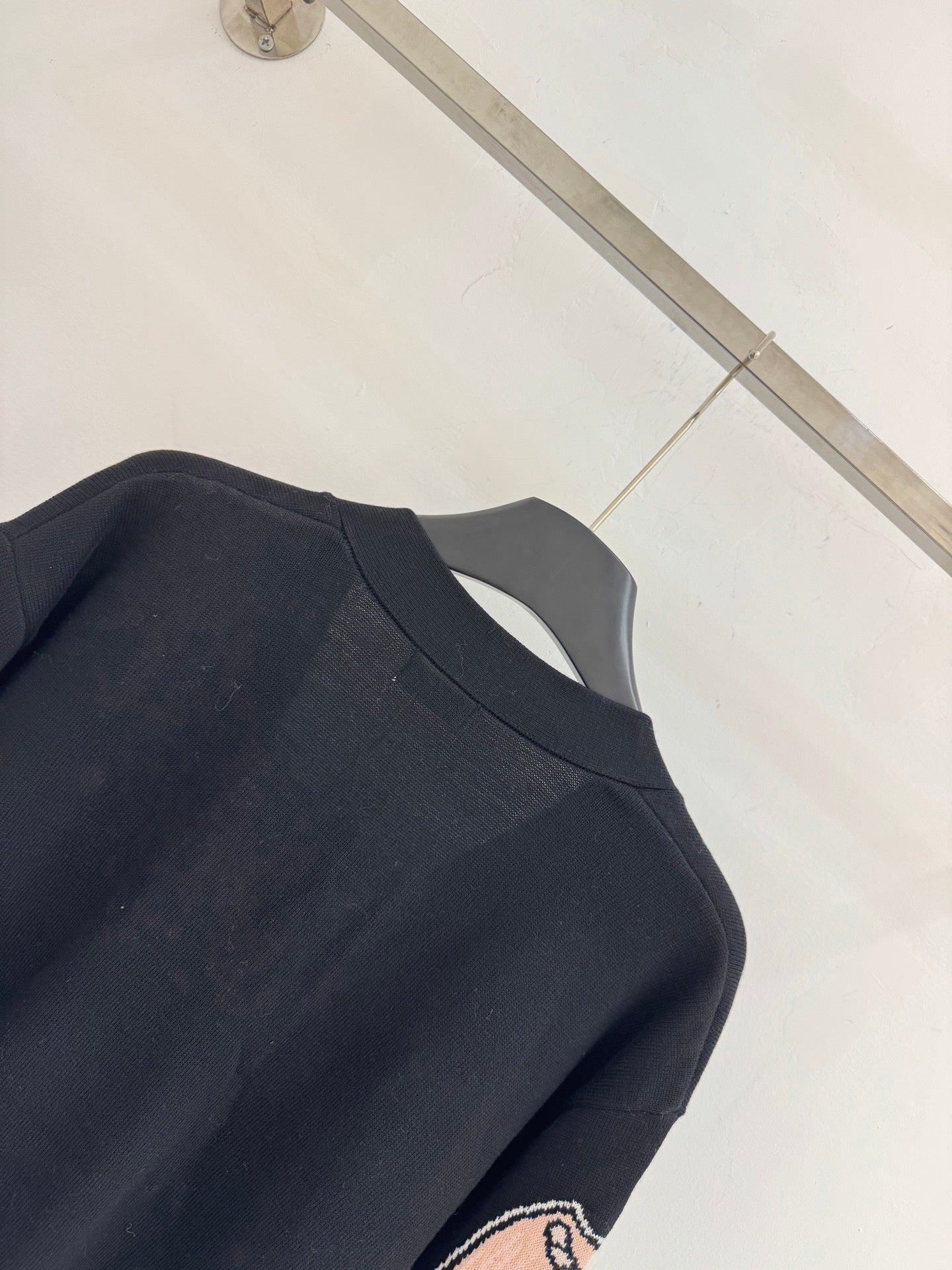 Cartoon girl pattern knitted cardigan