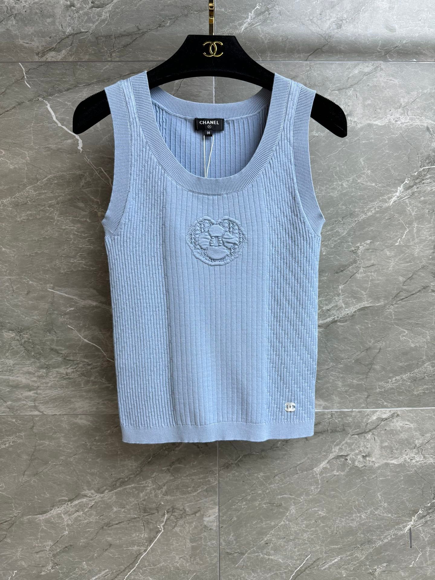 26SS NEW camellia knitted vest