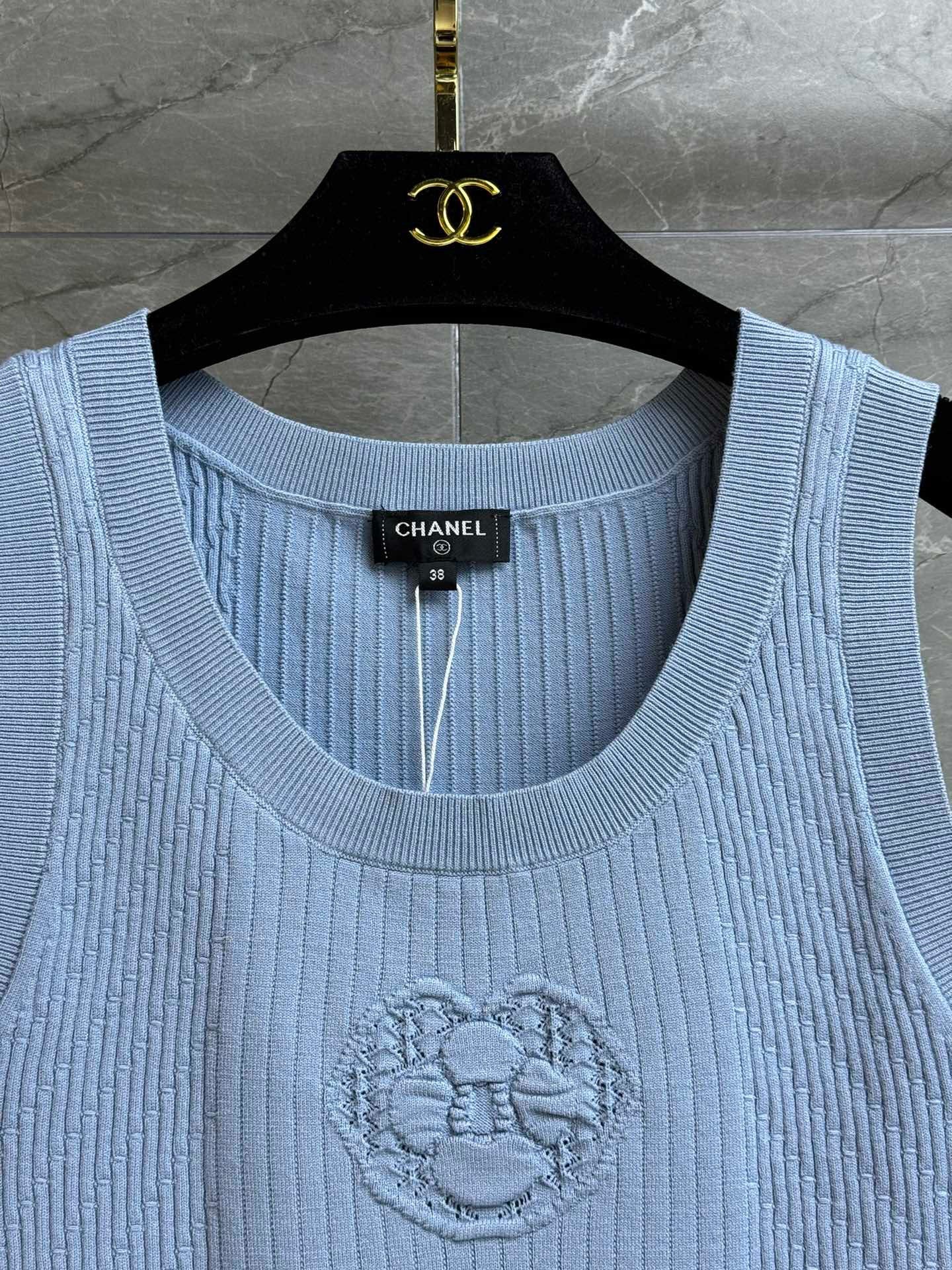 26SS NEW camellia knitted vest