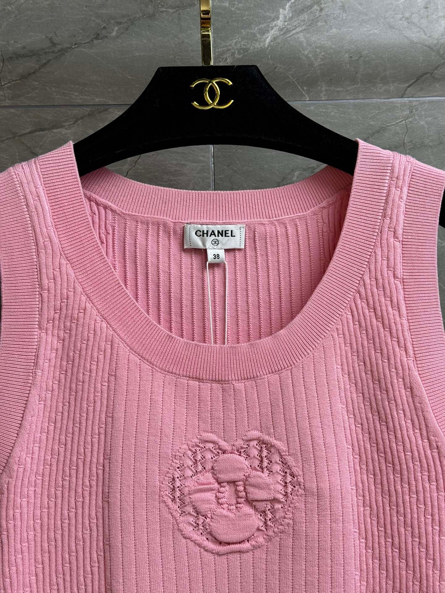 26SS NEW camellia knitted vest