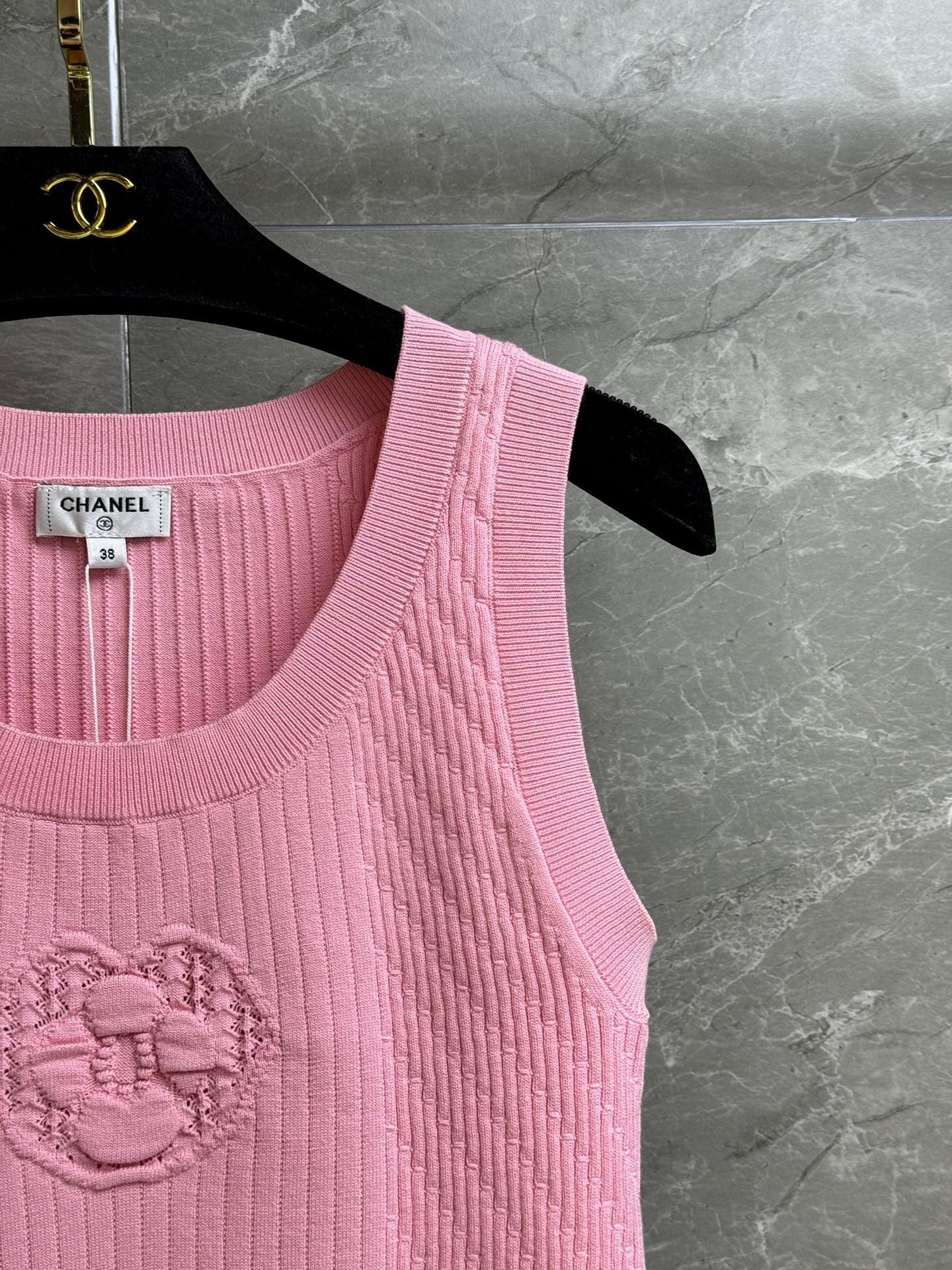 26SS NEW camellia knitted vest