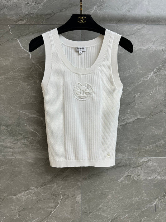 26SS NEW camellia knitted vest