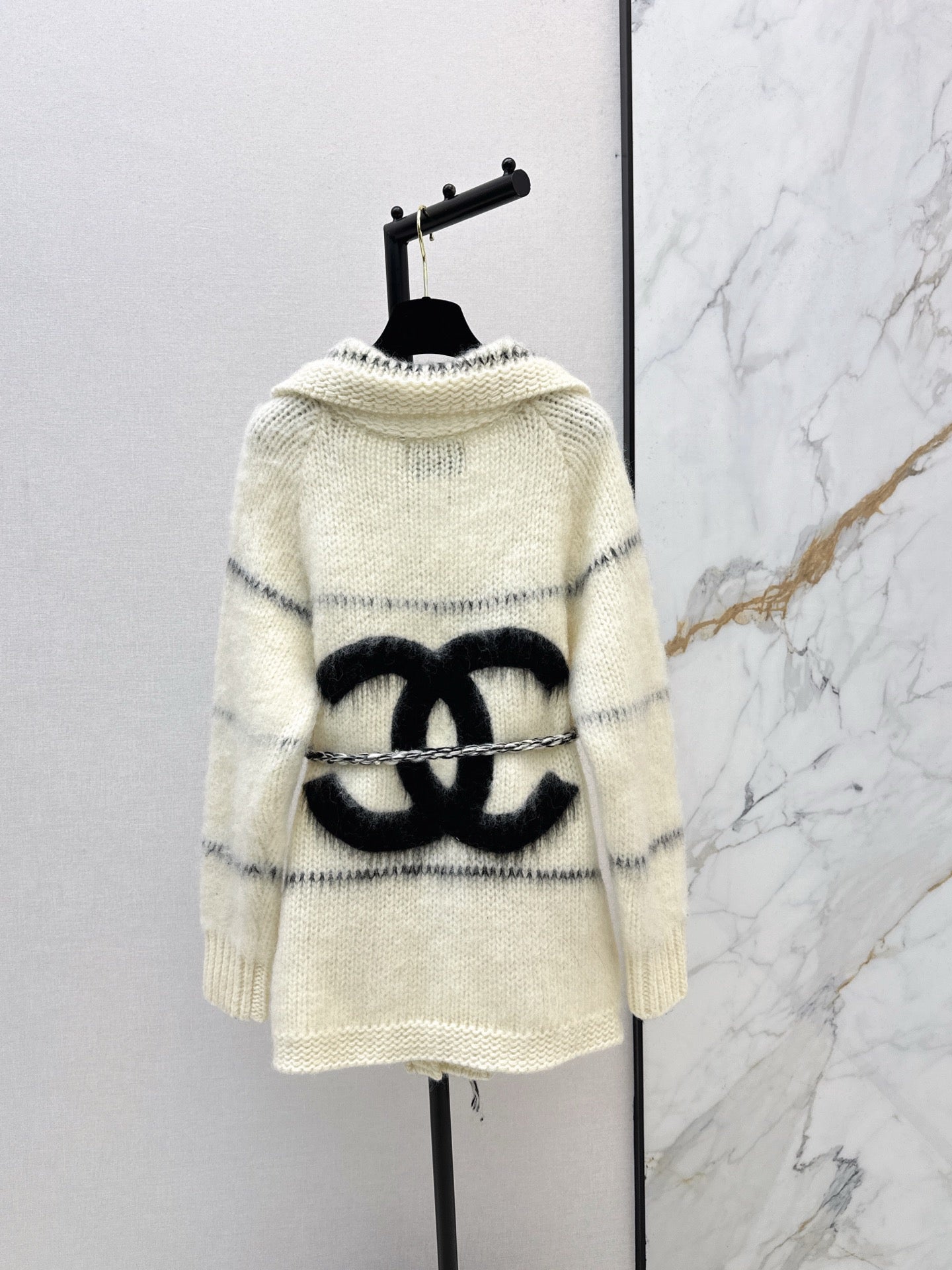 25FW new mohair waistband cardigan