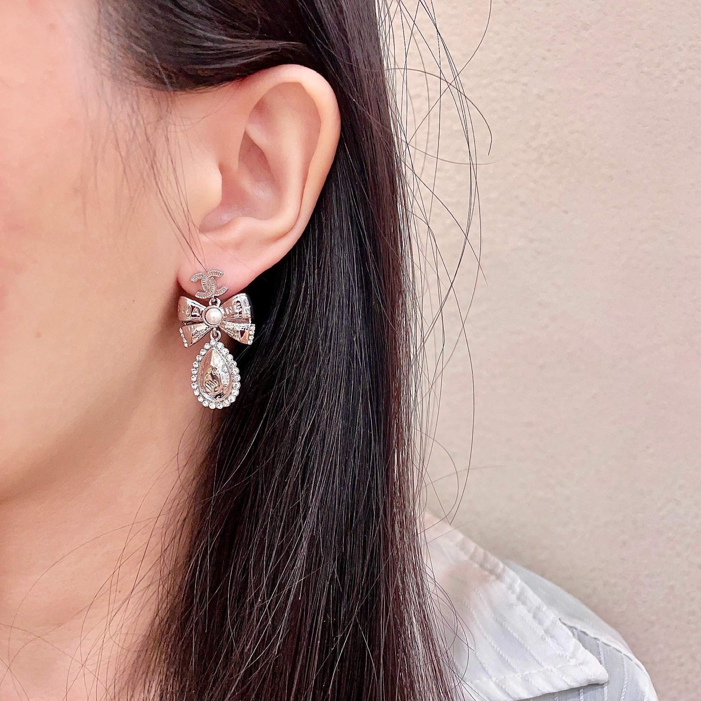 25FW NEW Silver Medieval Stud Earrings