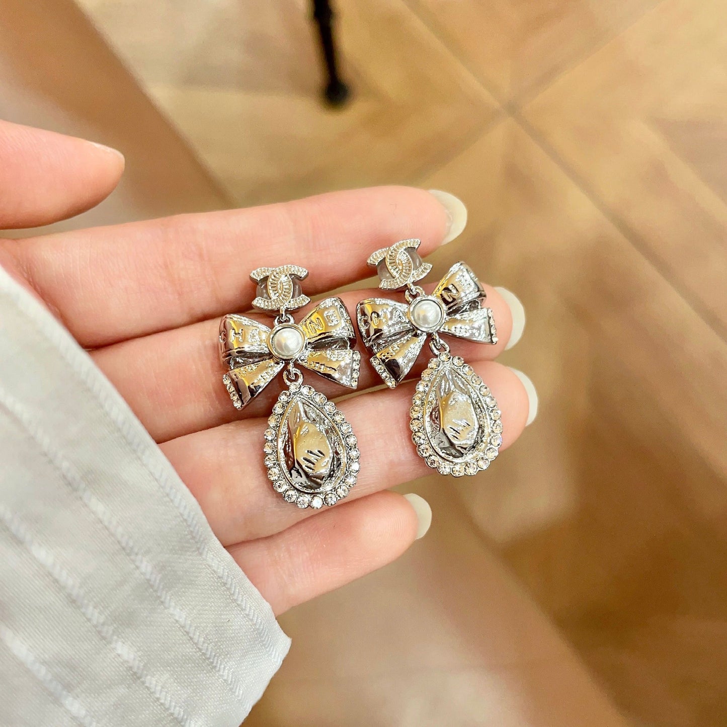 25FW NEW Silver Medieval Stud Earrings