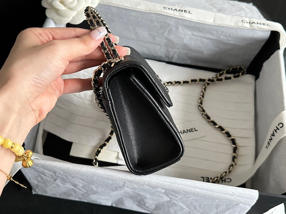 26SS NEW handle Kelly black gold leather vertical handbag