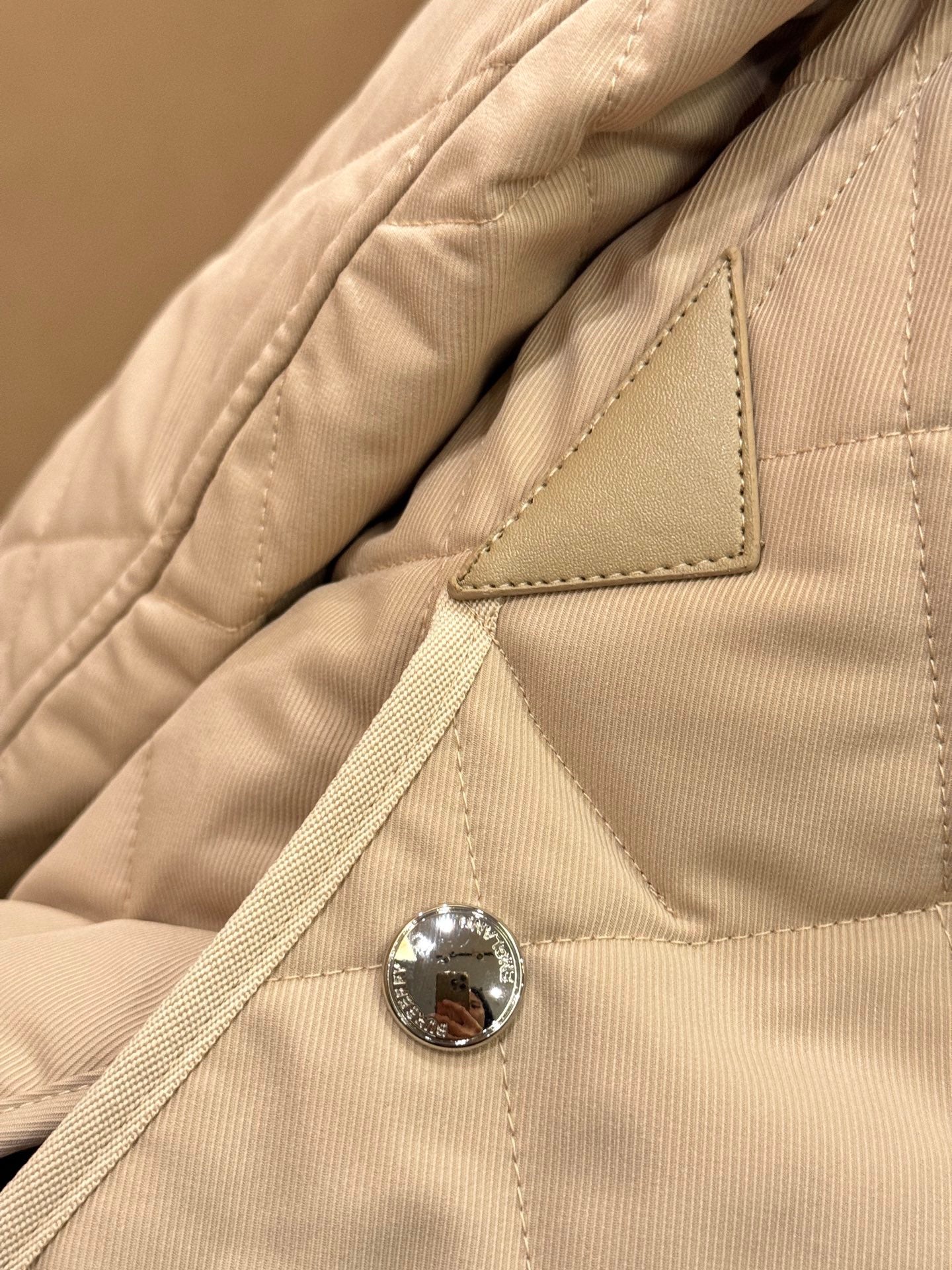 26SS NEU Kordkragen Diamant-Steppjacke kurze Baumwoll-Jacke