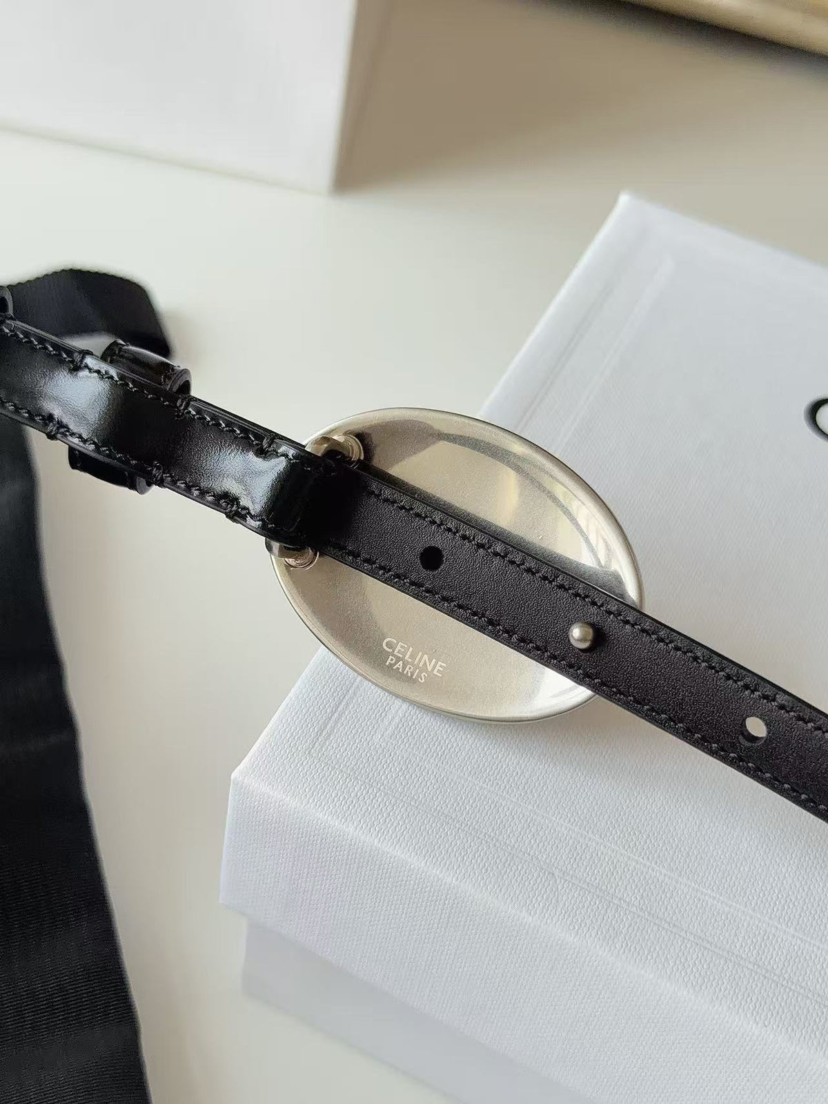26FW New Top-Grain Cowhide Shield Belt 13mm