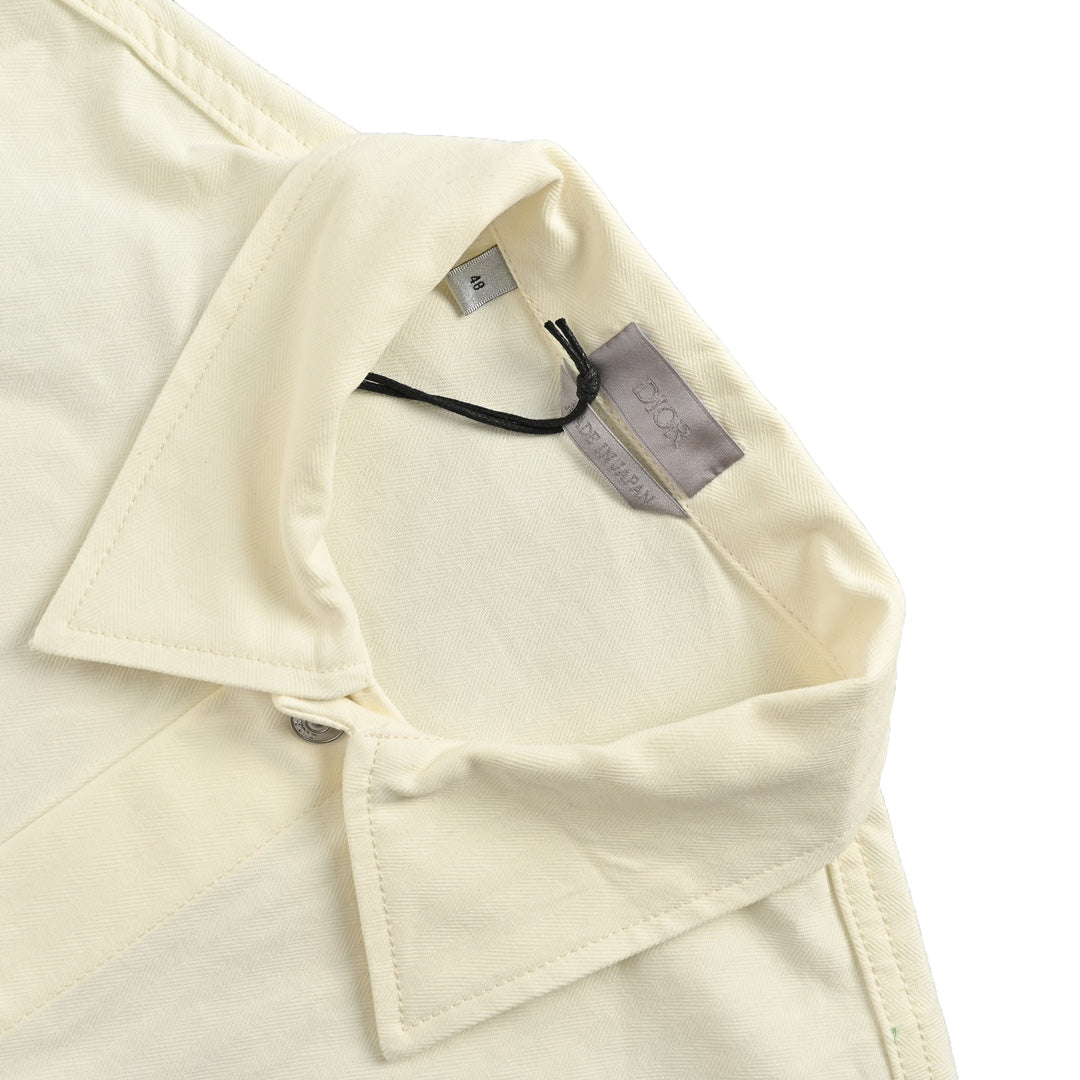 embroidered logo denim jacket