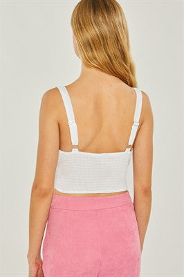 Woven Bustier top