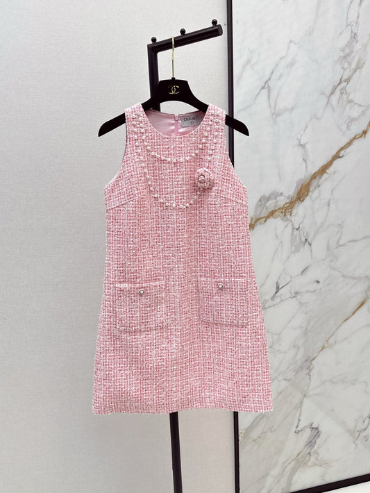 🔥HOT🔥25FW early autumn series lady style sleeveless dress