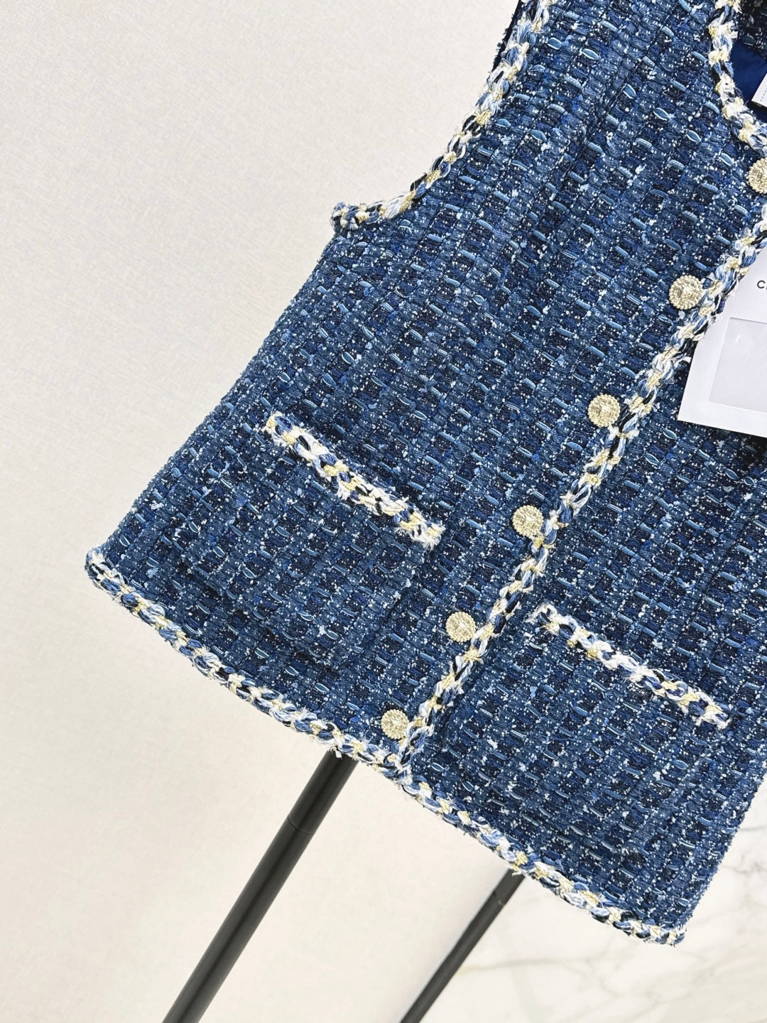26SS neue ärmellose Weste aus Tweed