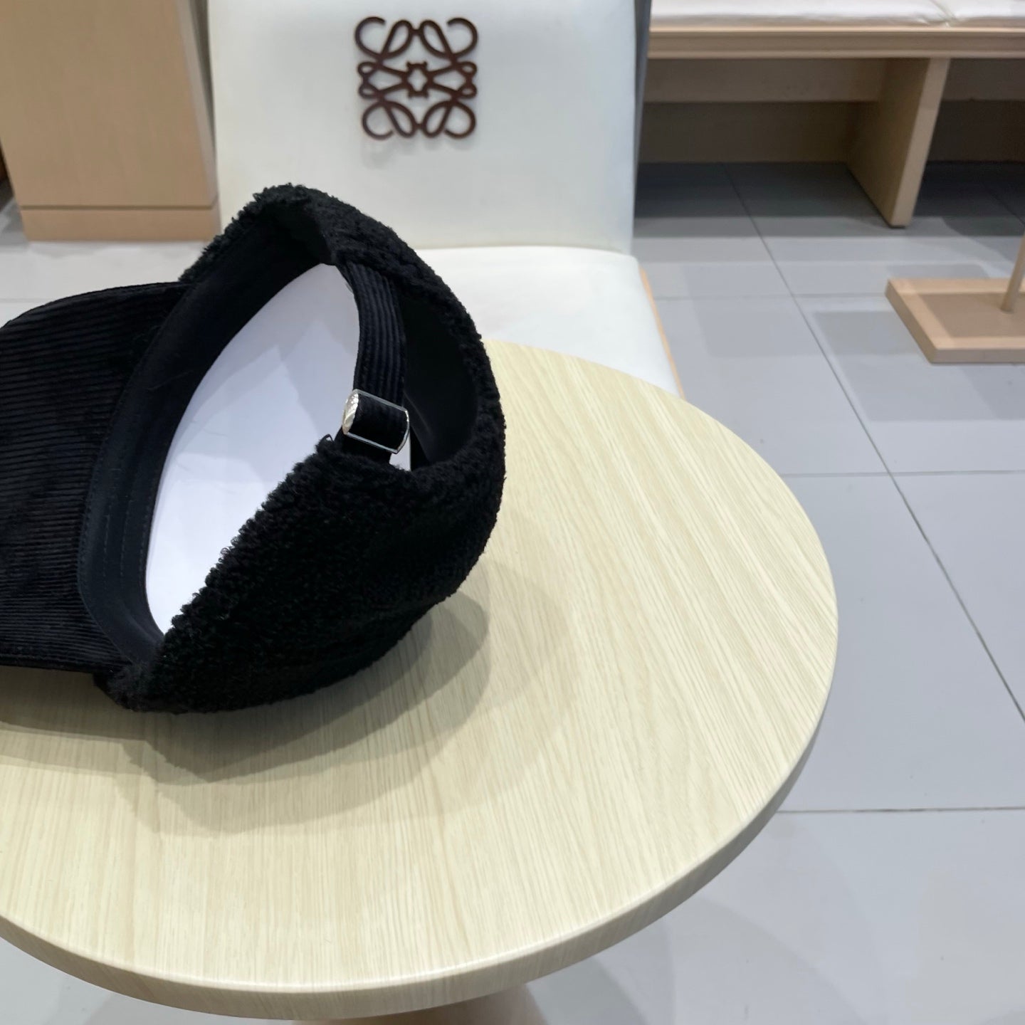 25FW NEW Lamb wool and corduroy brim baseball cap