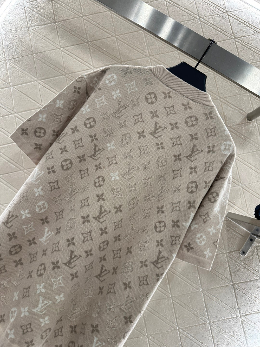 2025FW new letter jacquard knitted short sleeves