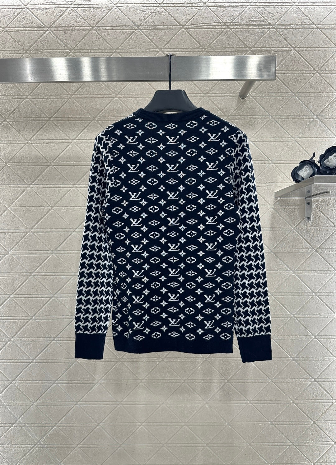 2025FW new jacquard round neck long-sleeved sweater