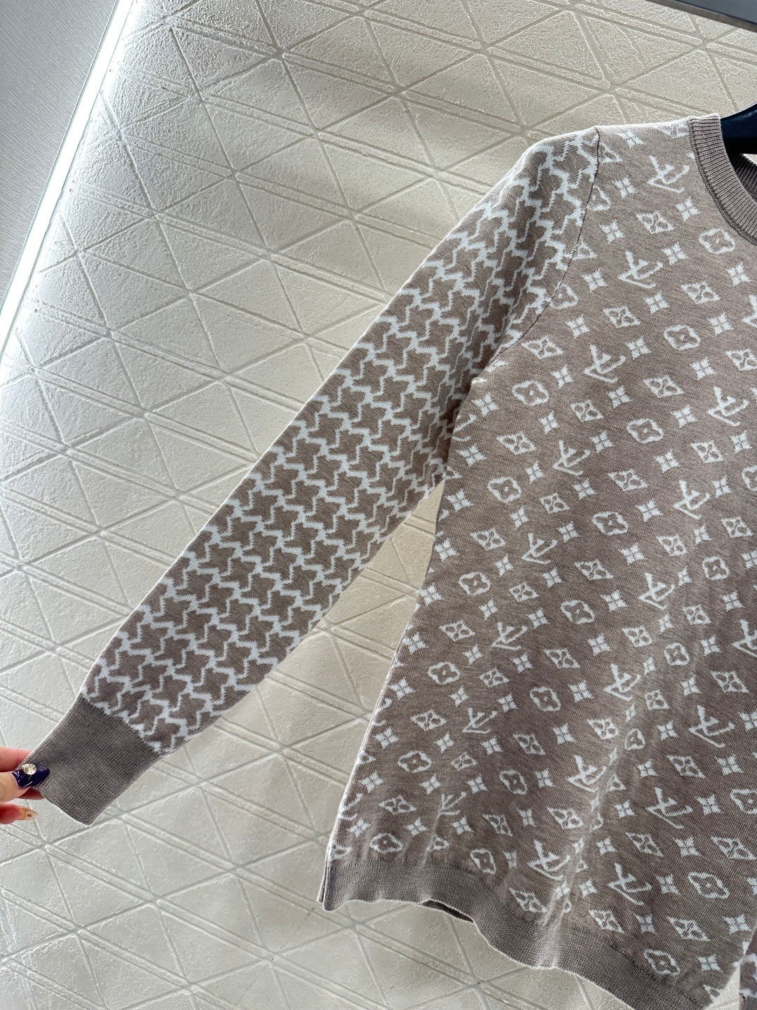 2025FW new jacquard round neck long-sleeved sweater