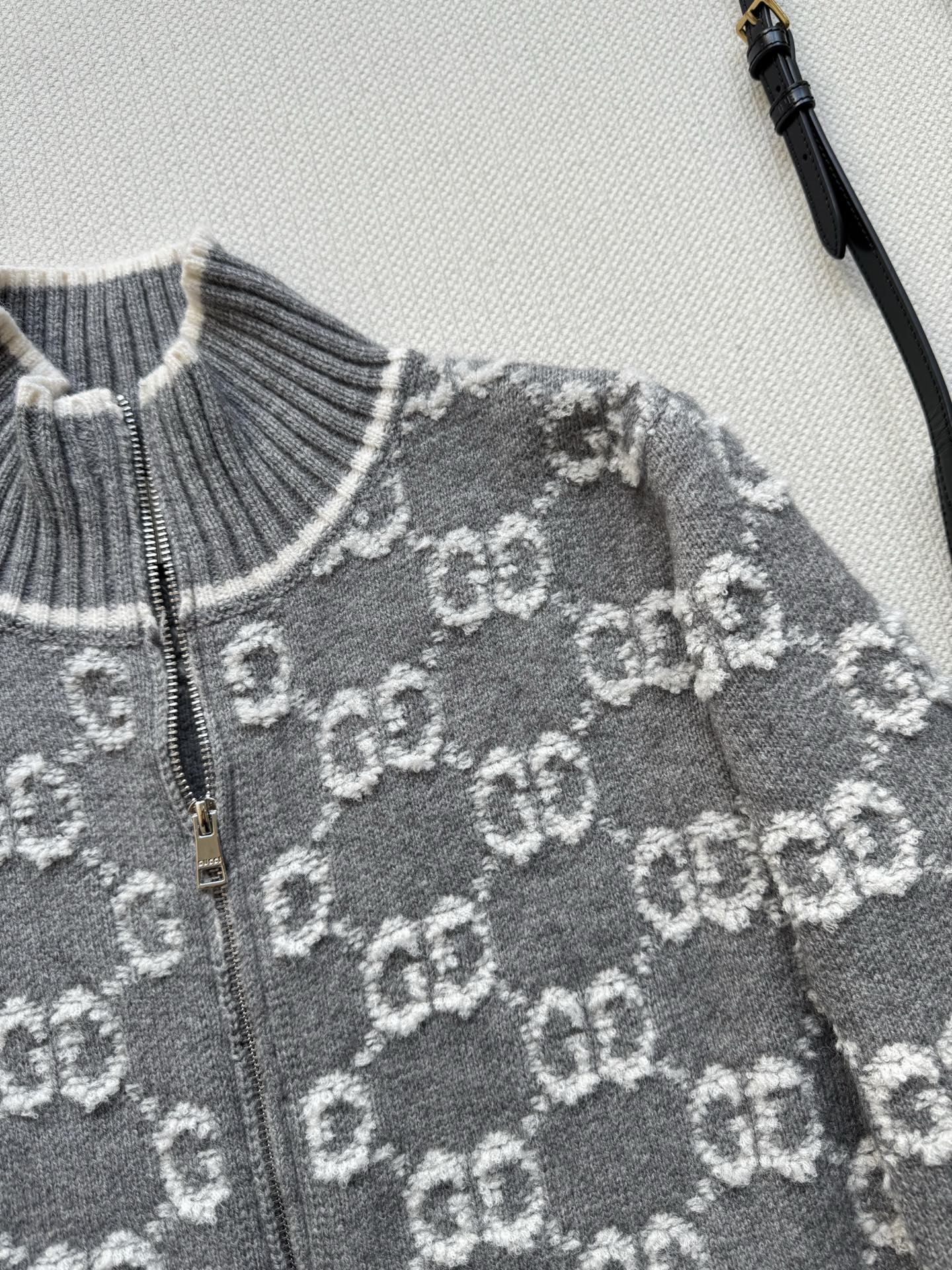 🔥HOT🔥25FW autumn and winter new model stand collar all-print zipper cardigan