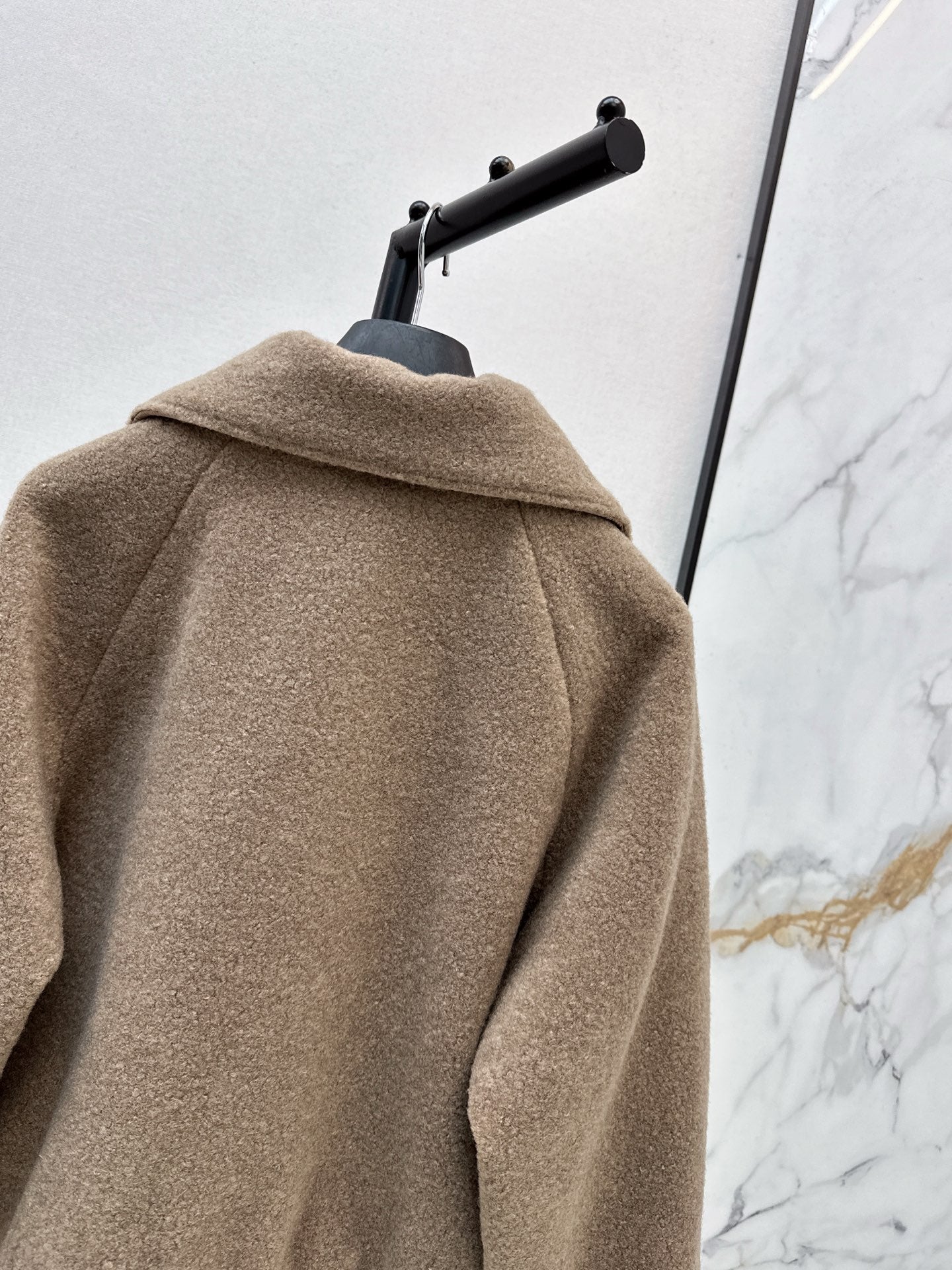 25FW autumn and winter latest style spliced pocket woolen jacket