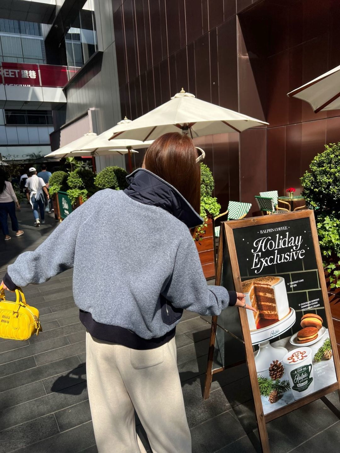 25FW autumn and winter latest style spliced pocket woolen jacket