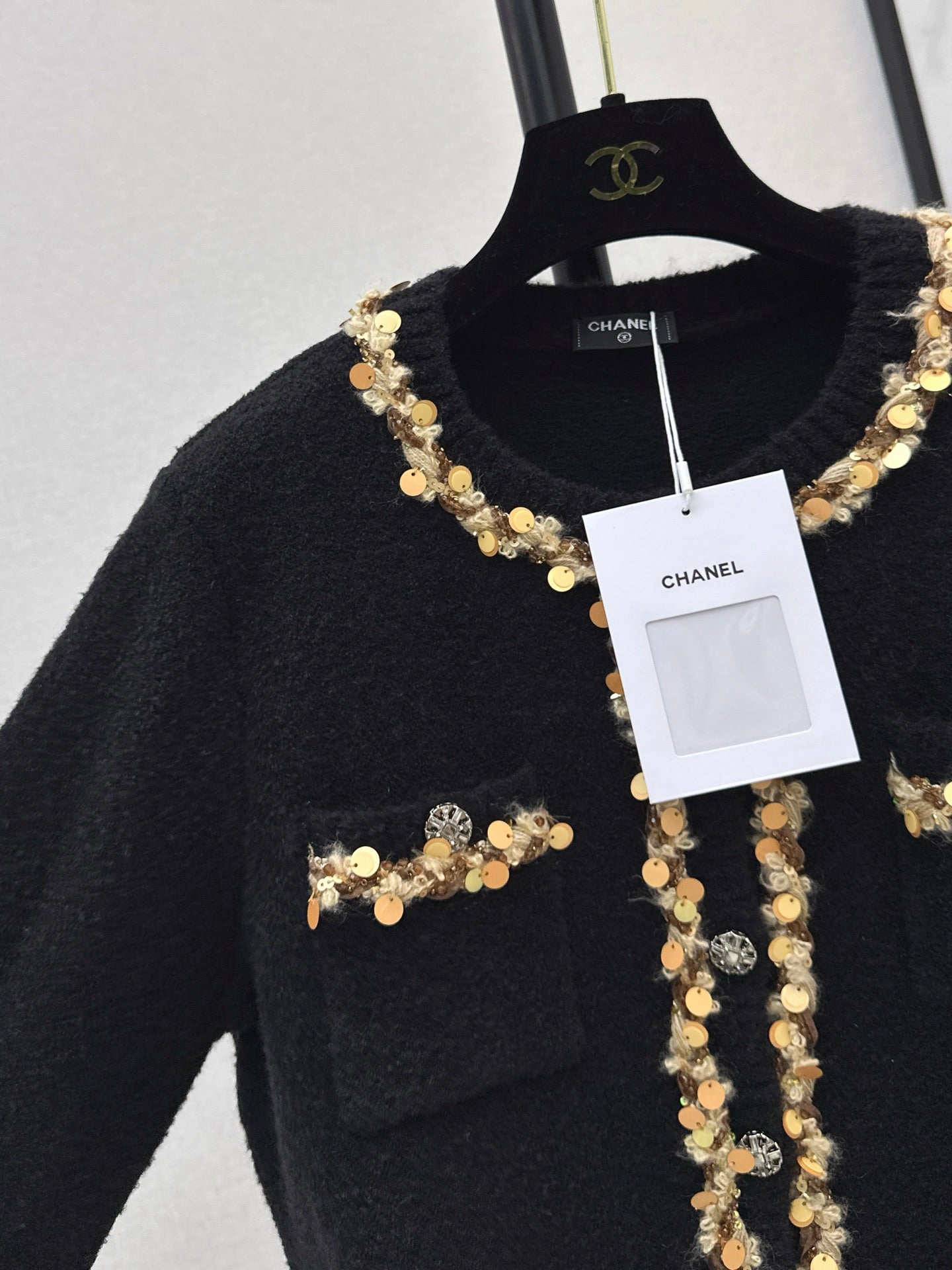 25FW autumn and winter latest heavyweight border cardigan