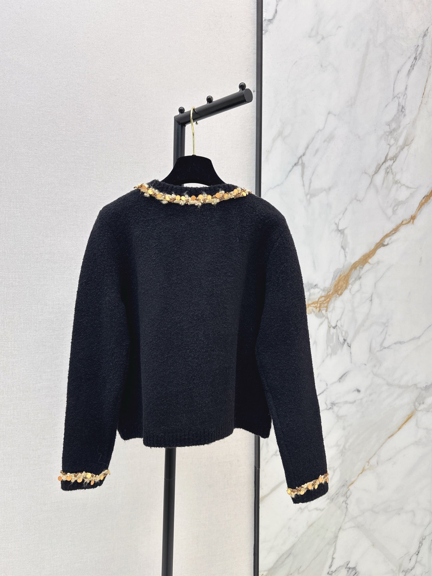 25FW autumn and winter latest heavyweight border cardigan