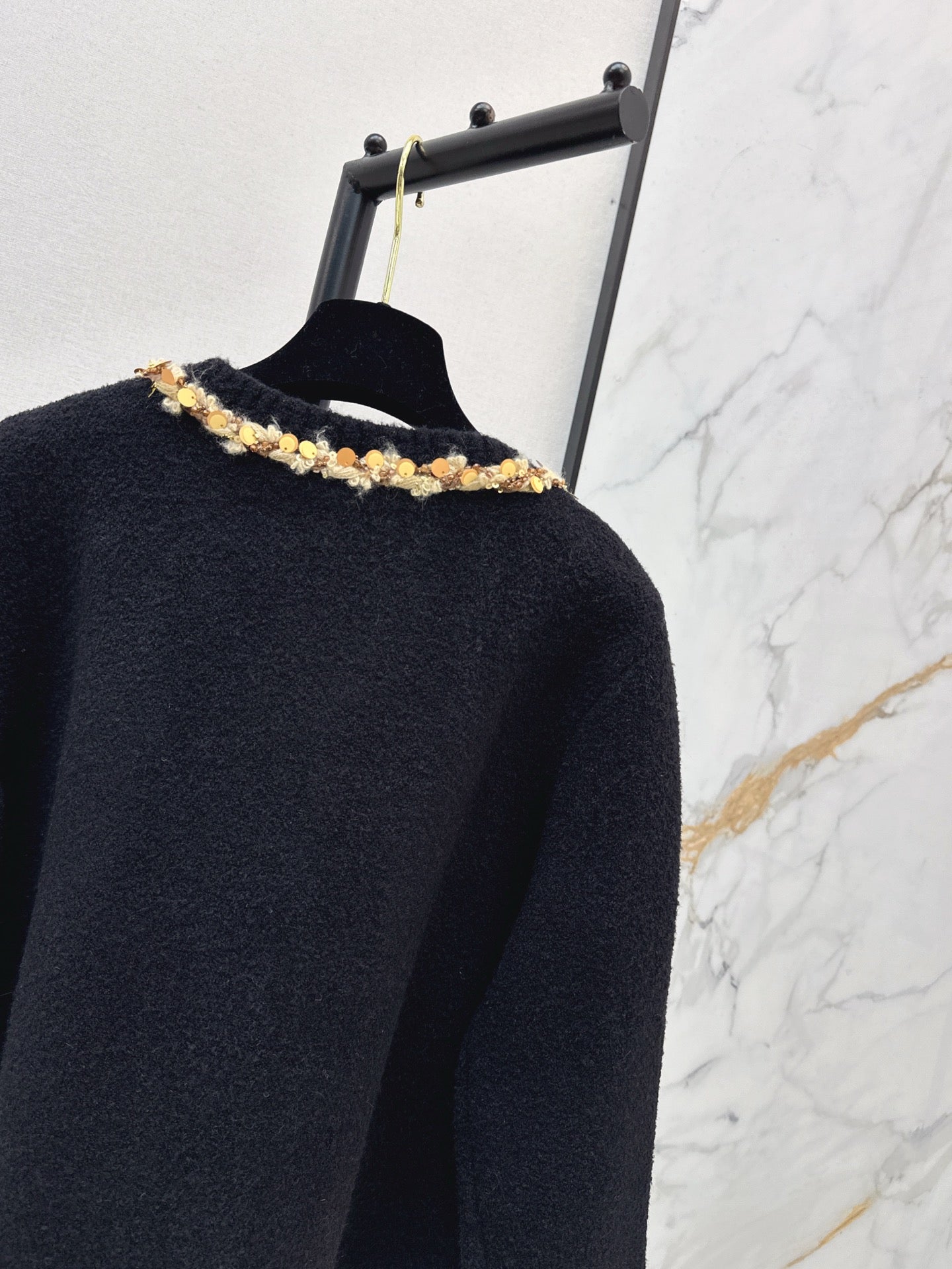 25FW autumn and winter latest heavyweight border cardigan