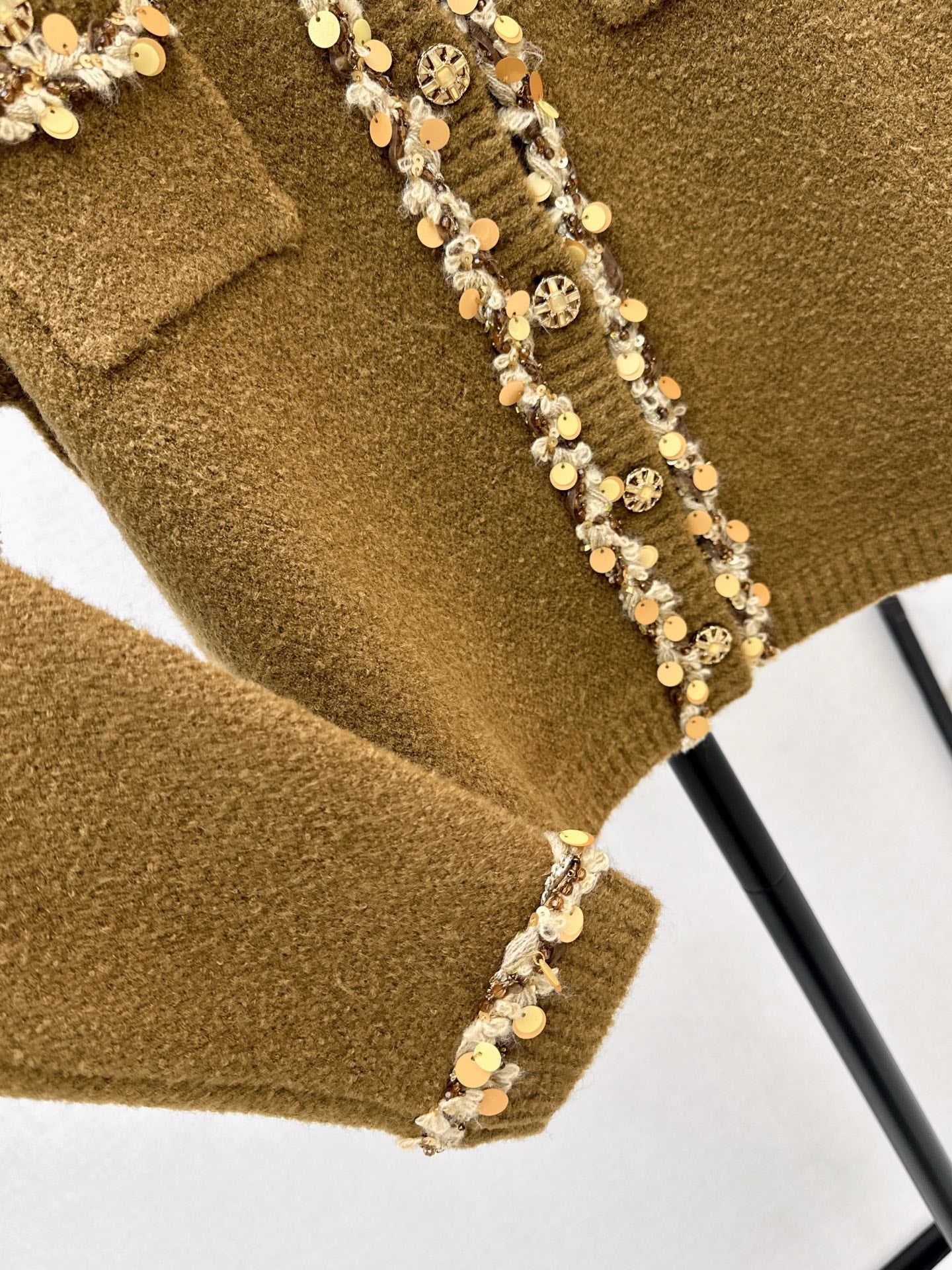 25FW autumn and winter latest heavyweight border cardigan