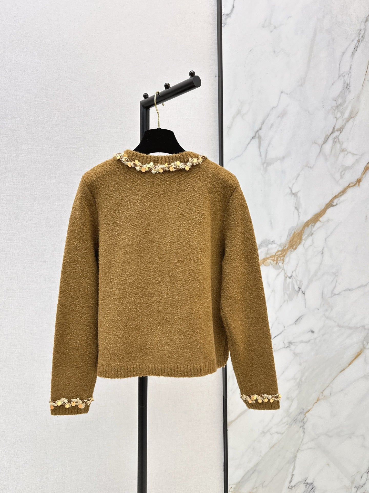 25FW autumn and winter latest heavyweight border cardigan