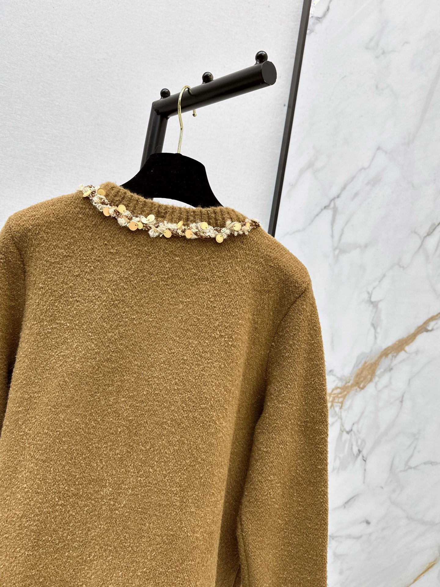 25FW autumn and winter latest heavyweight border cardigan