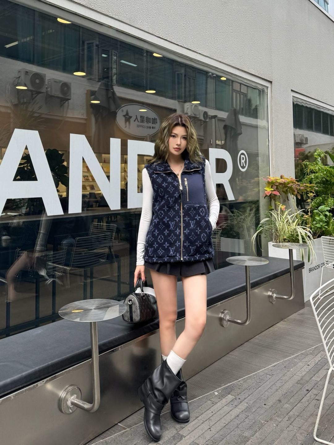 25FW autumn and winter latest eco-friendly artificial lamb wool jacket