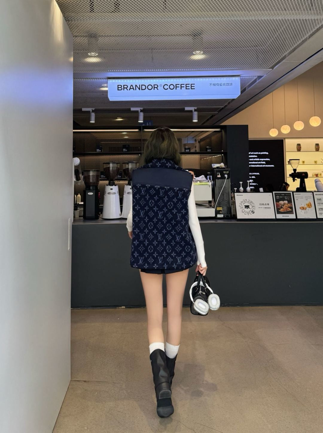 25FW autumn and winter latest eco-friendly artificial lamb wool jacket