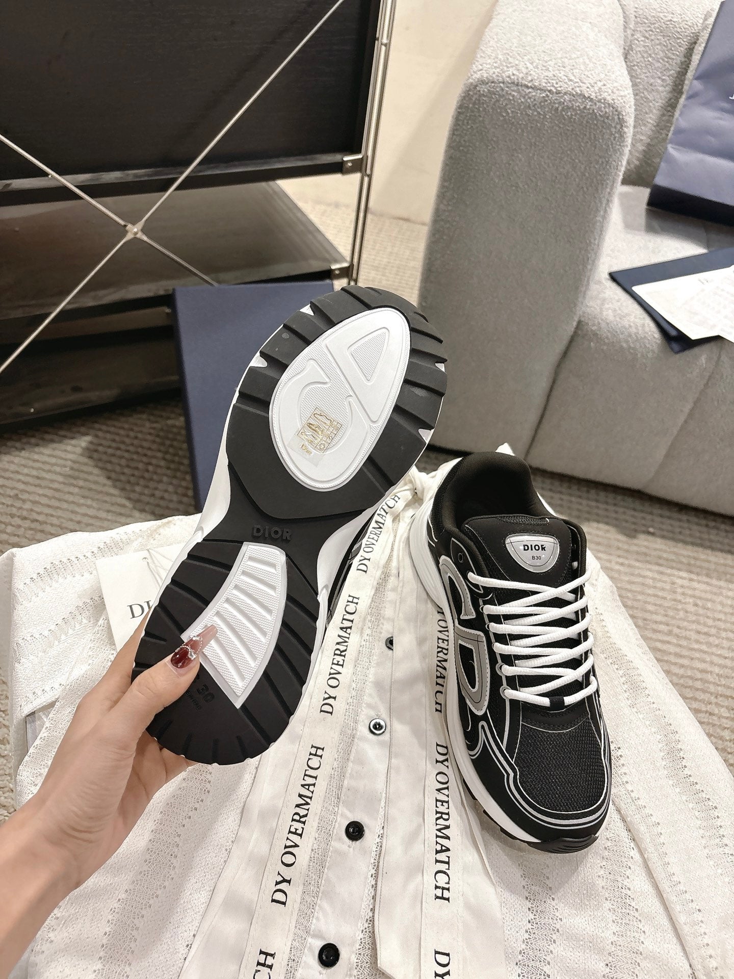 Retro style B30 new style reflective design Star couple sneakers