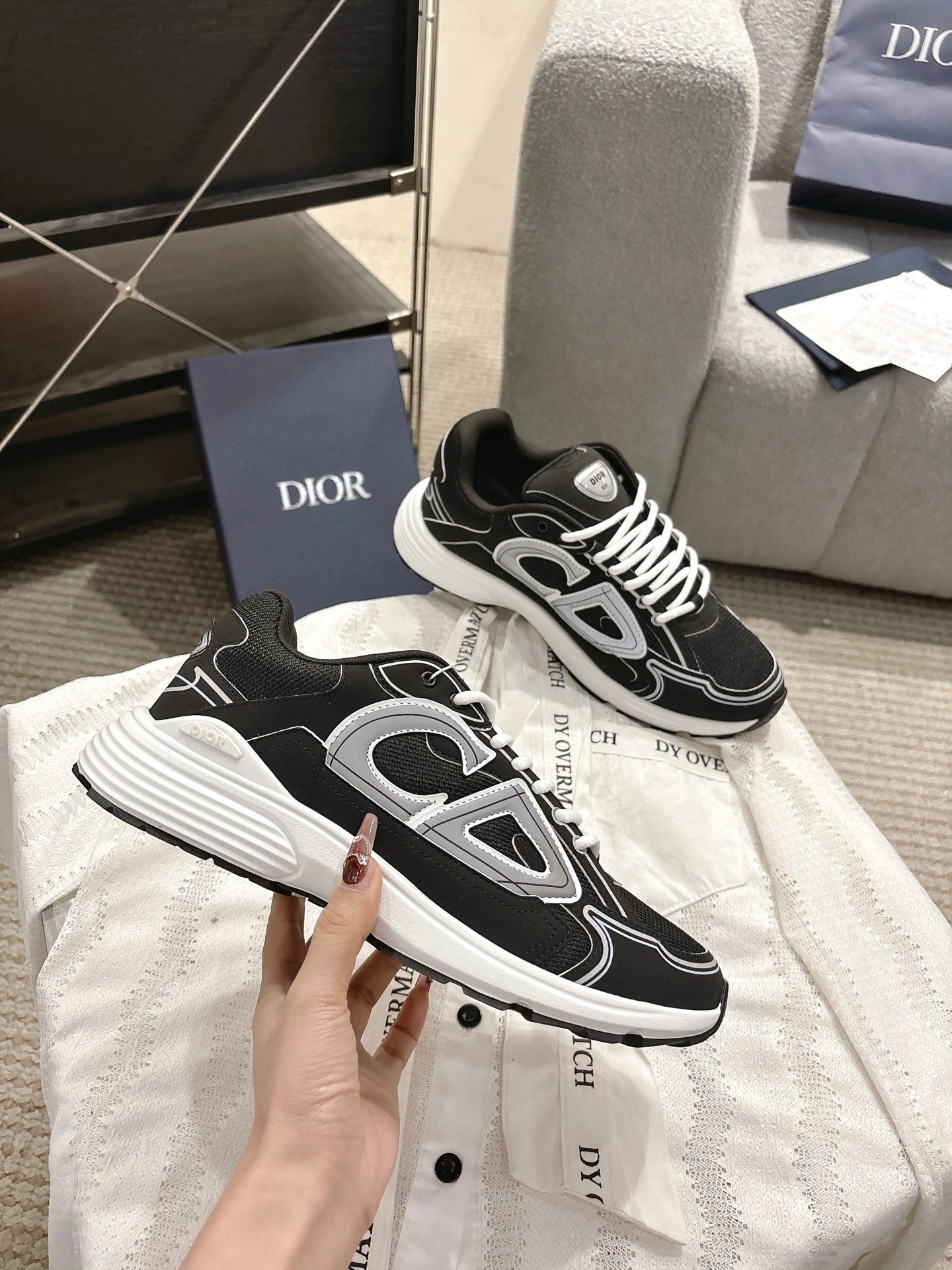 Retro style B30 new style reflective design Star couple sneakers