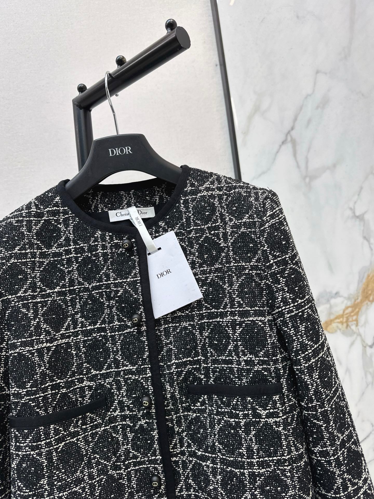 25FW New Princess Diana cannage hem tassels jacket