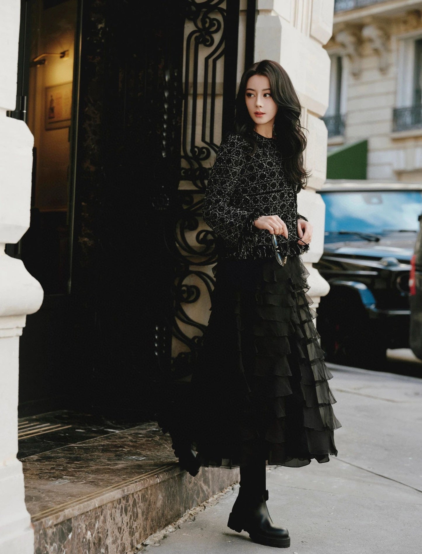 25FW New Princess Diana cannage hem tassels jacket