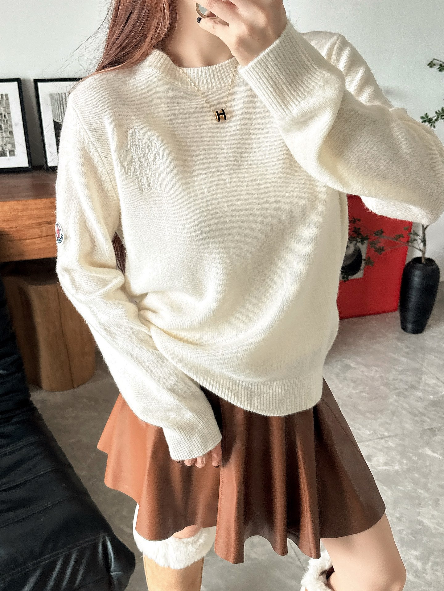 25FW new versatile round neck sweater