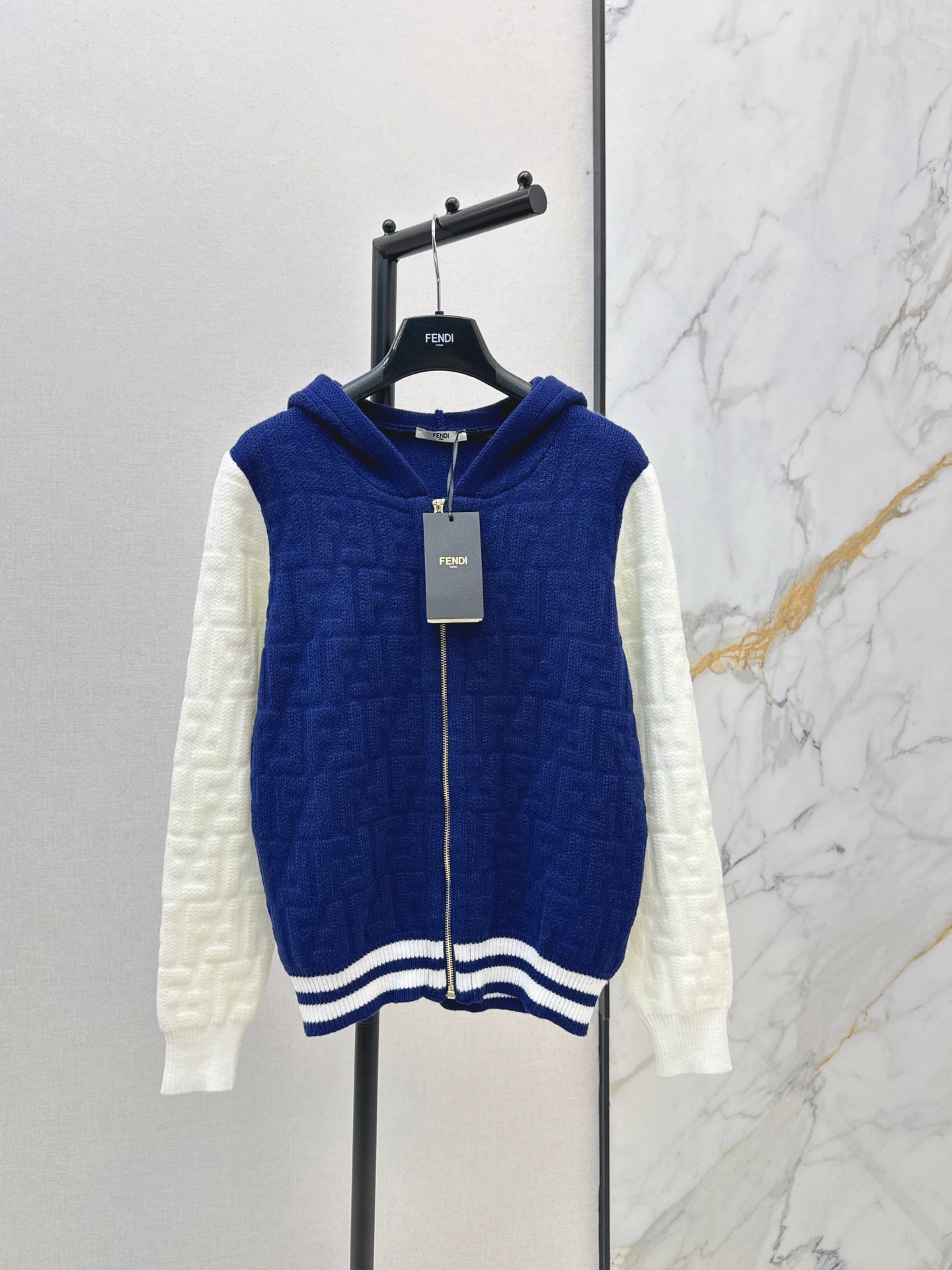 25FW latest style classic cardigan with contrasting colors