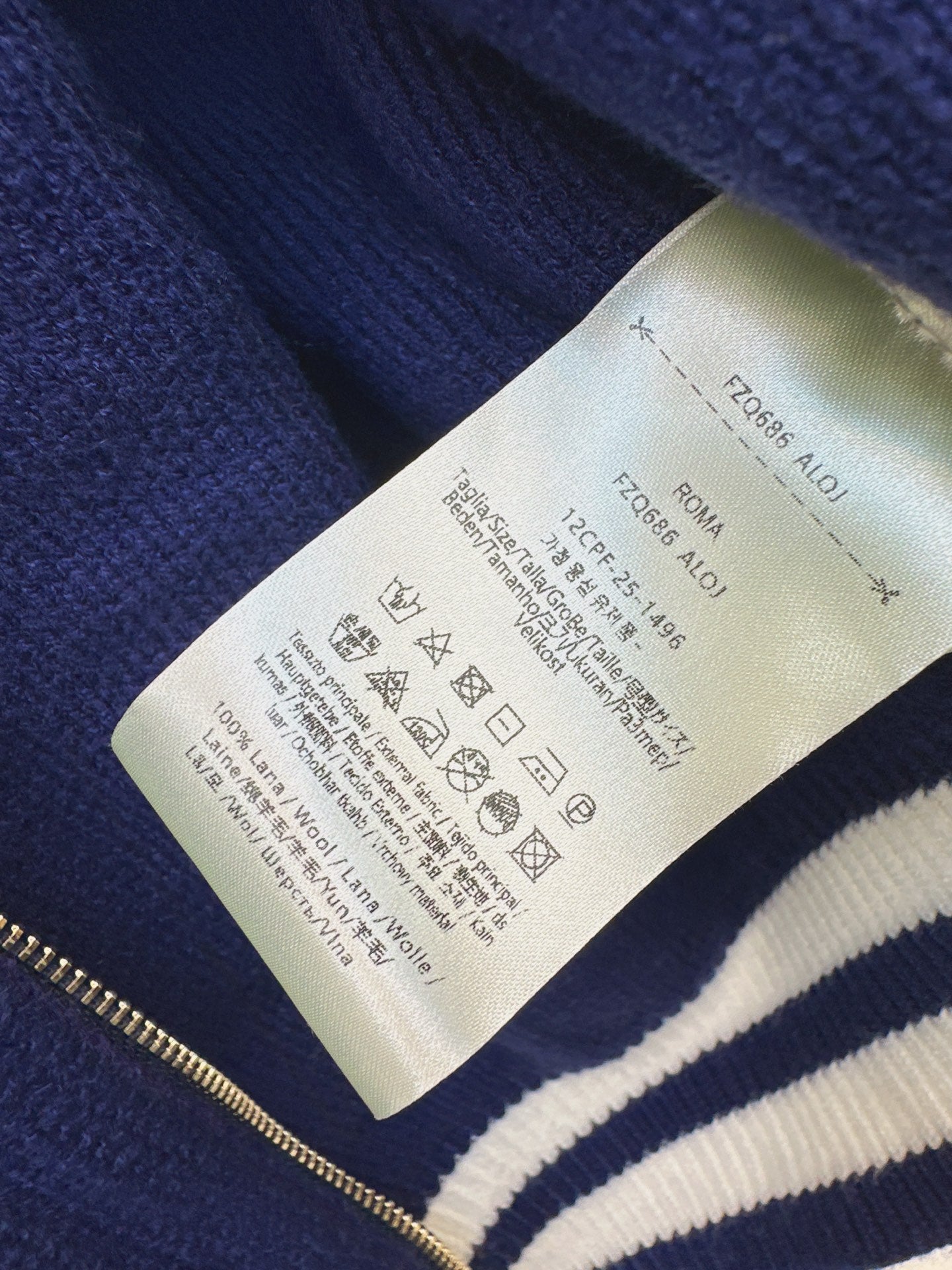 25FW latest style classic cardigan with contrasting colors