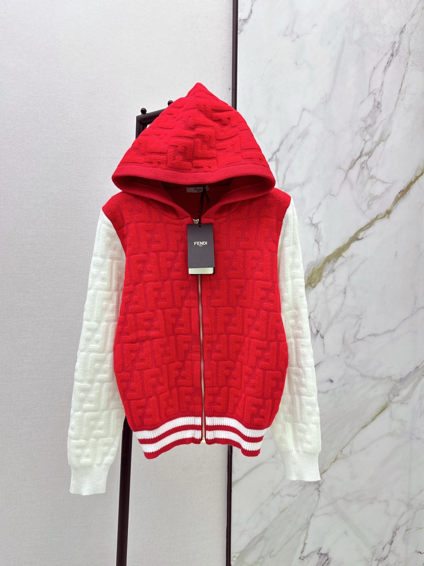25FW latest style classic cardigan with contrasting colors