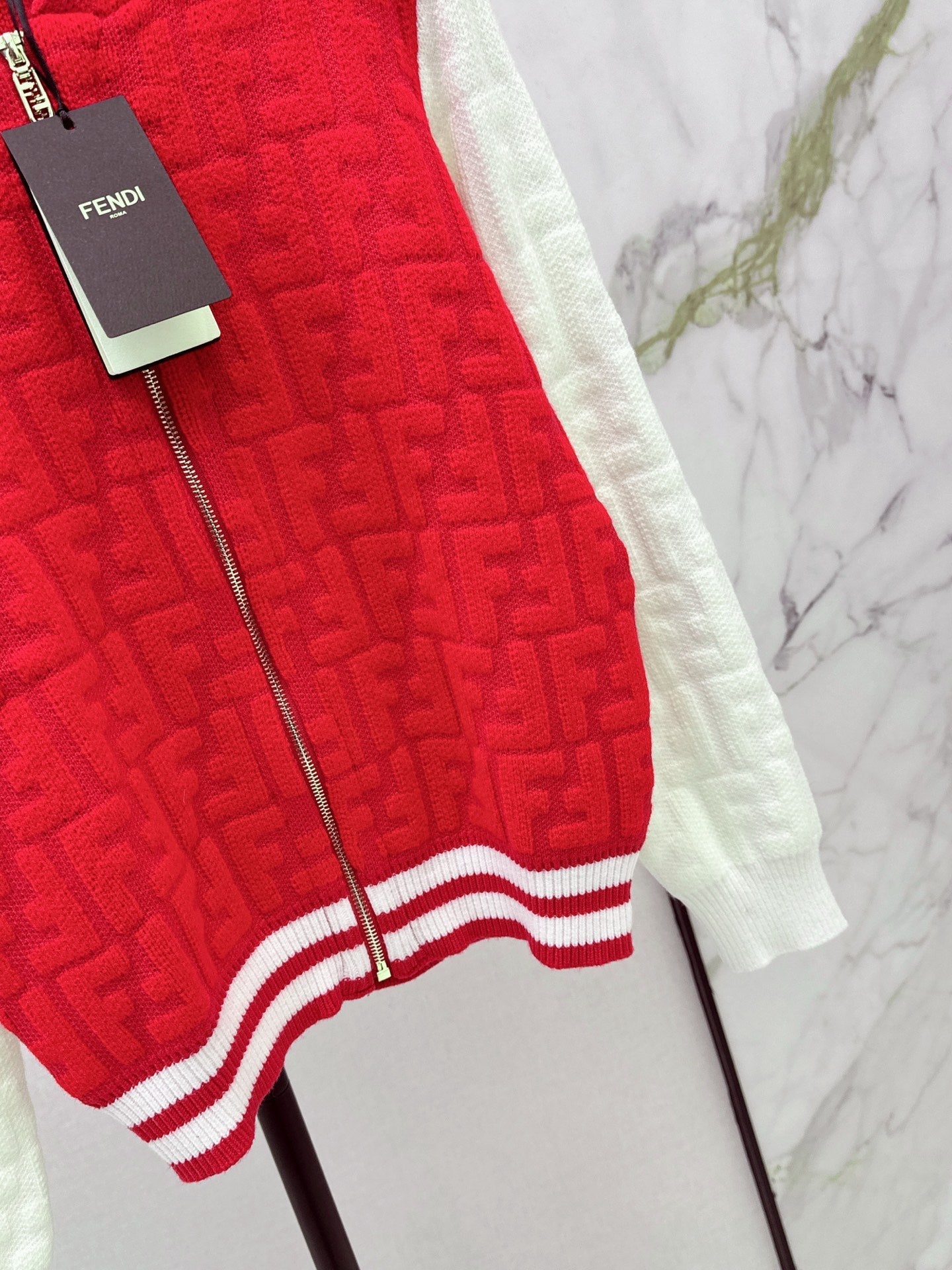 25FW latest style classic cardigan with contrasting colors