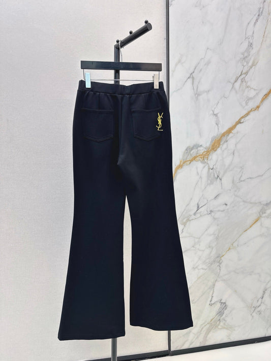25FW autumn and winter latest style retro elastic trousers