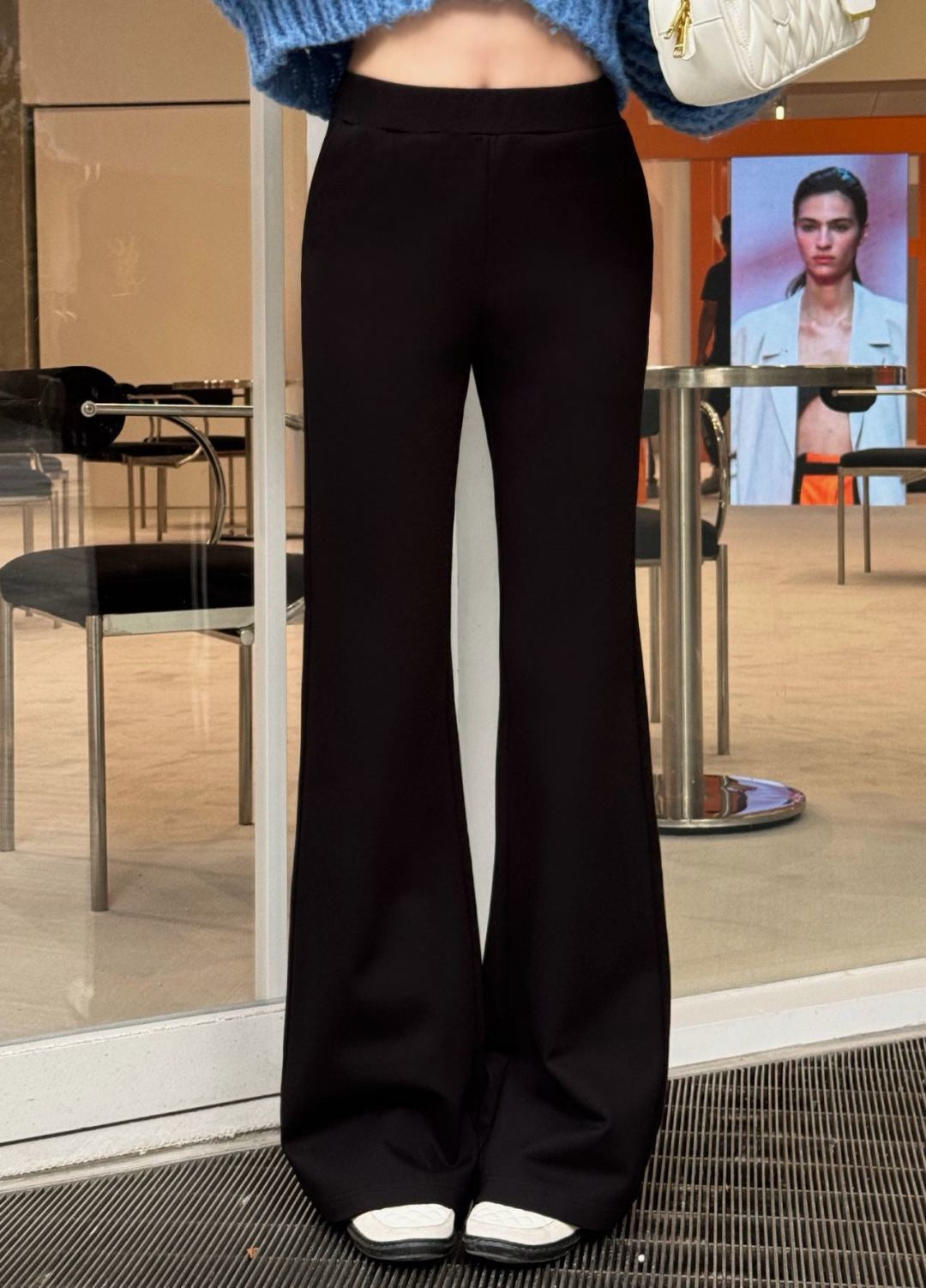 25FW autumn and winter latest style retro elastic trousers