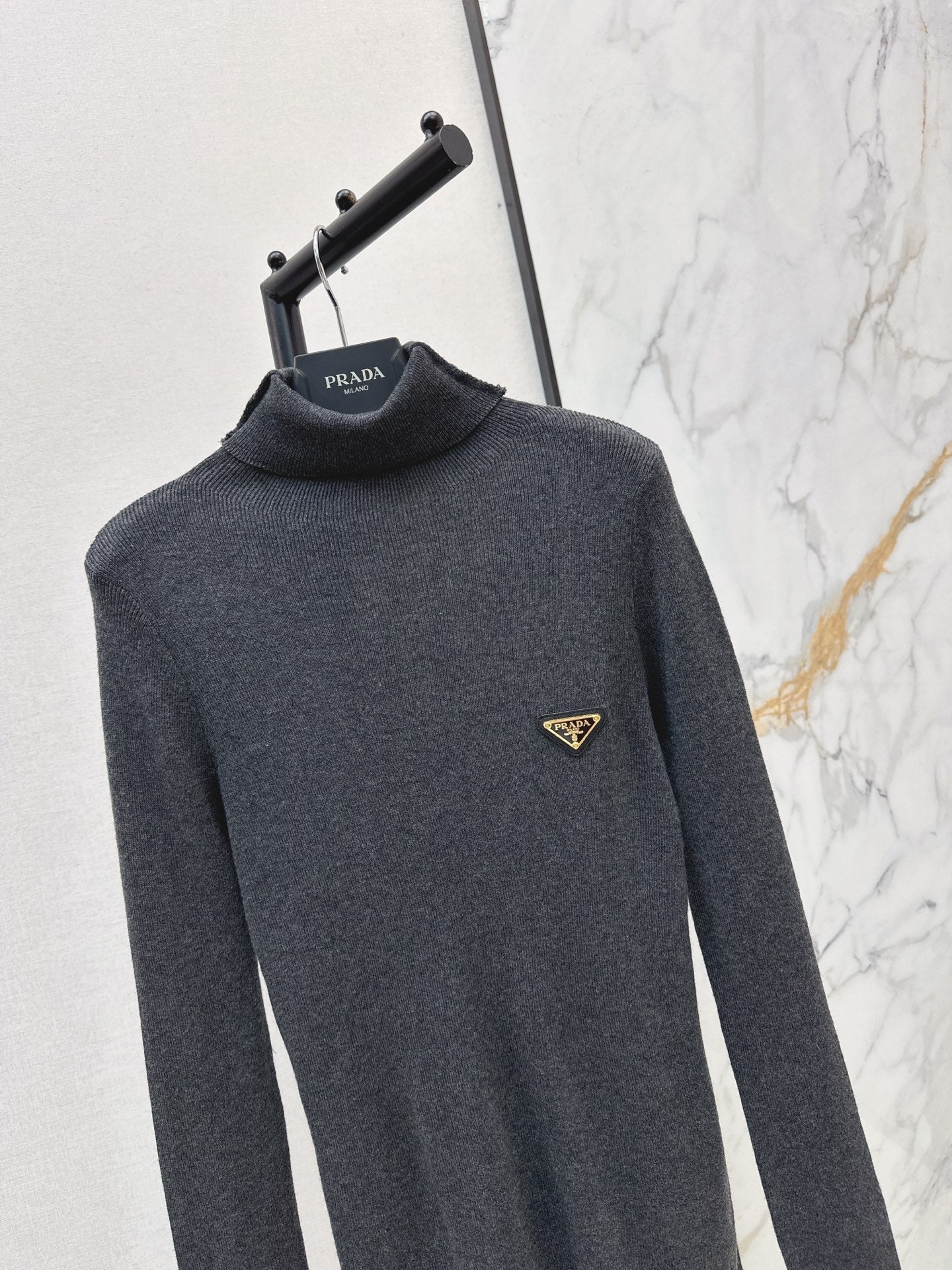 25FW autumn and winter latest high elastic wool bottoming shirt