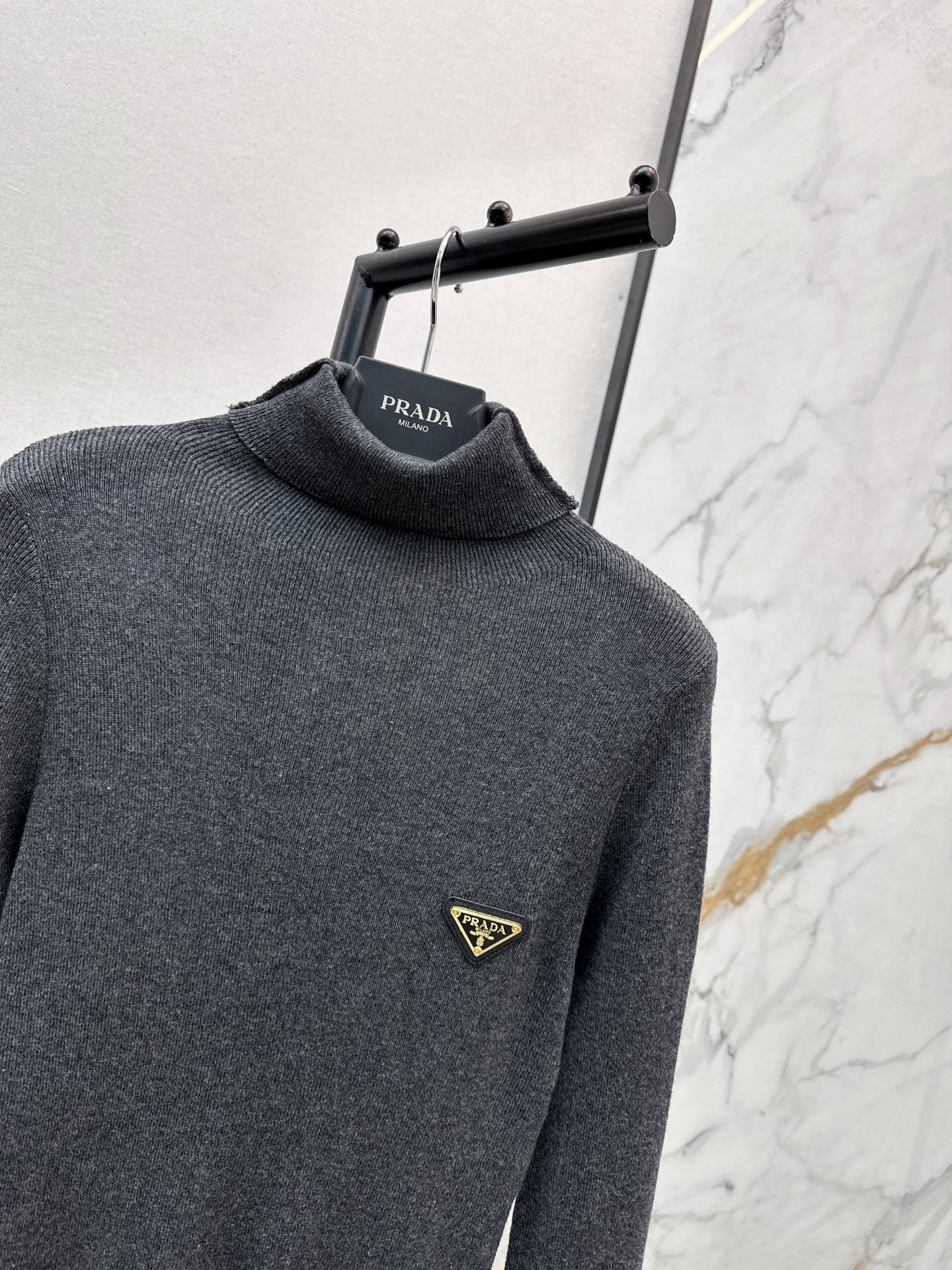 25FW autumn and winter latest high elastic wool bottoming shirt