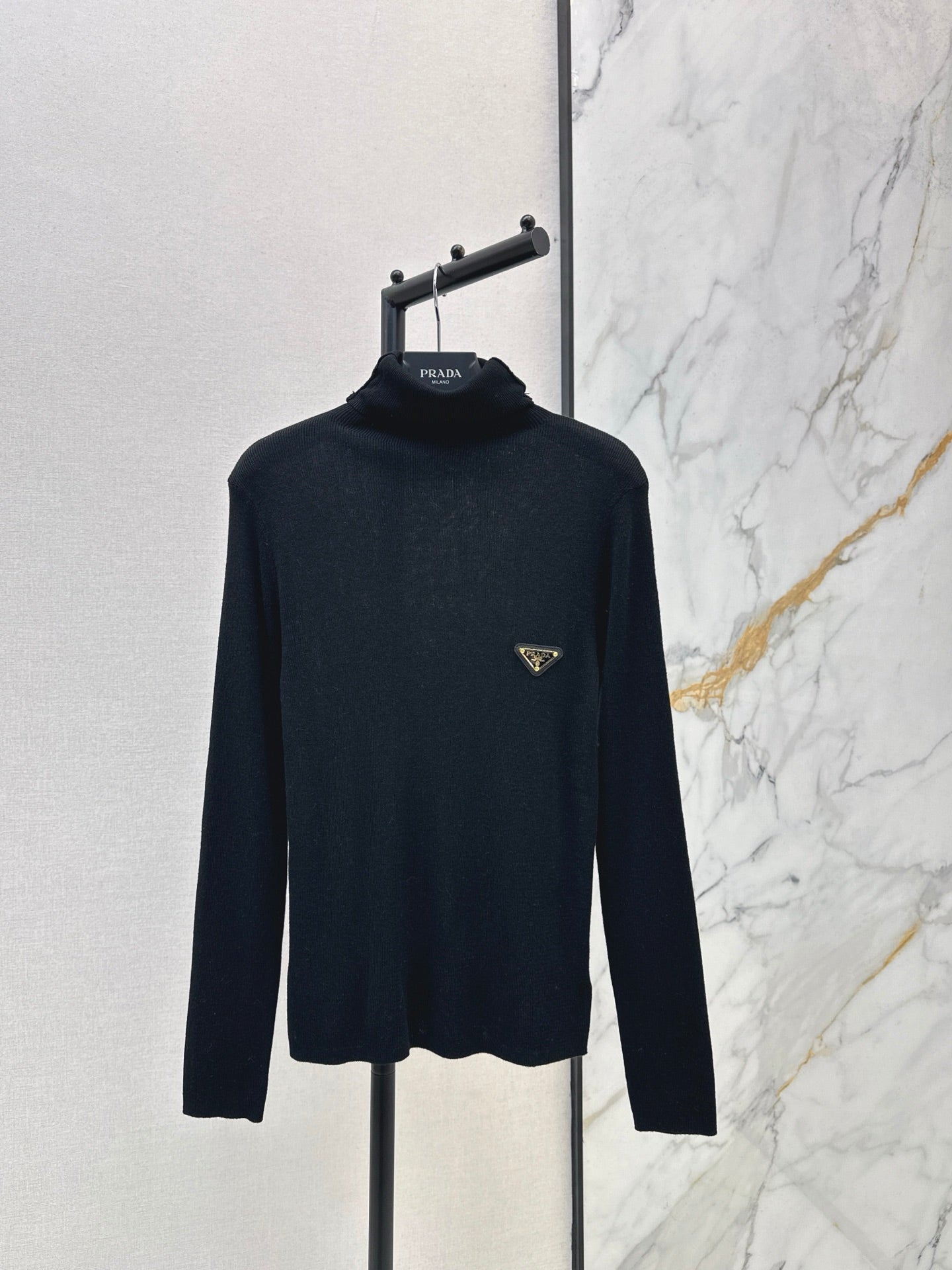 25FW autumn and winter latest high elastic wool bottoming shirt