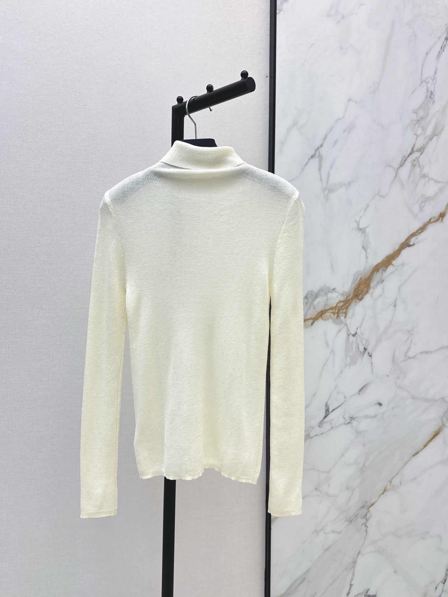 25FW autumn and winter latest high elastic wool bottoming shirt