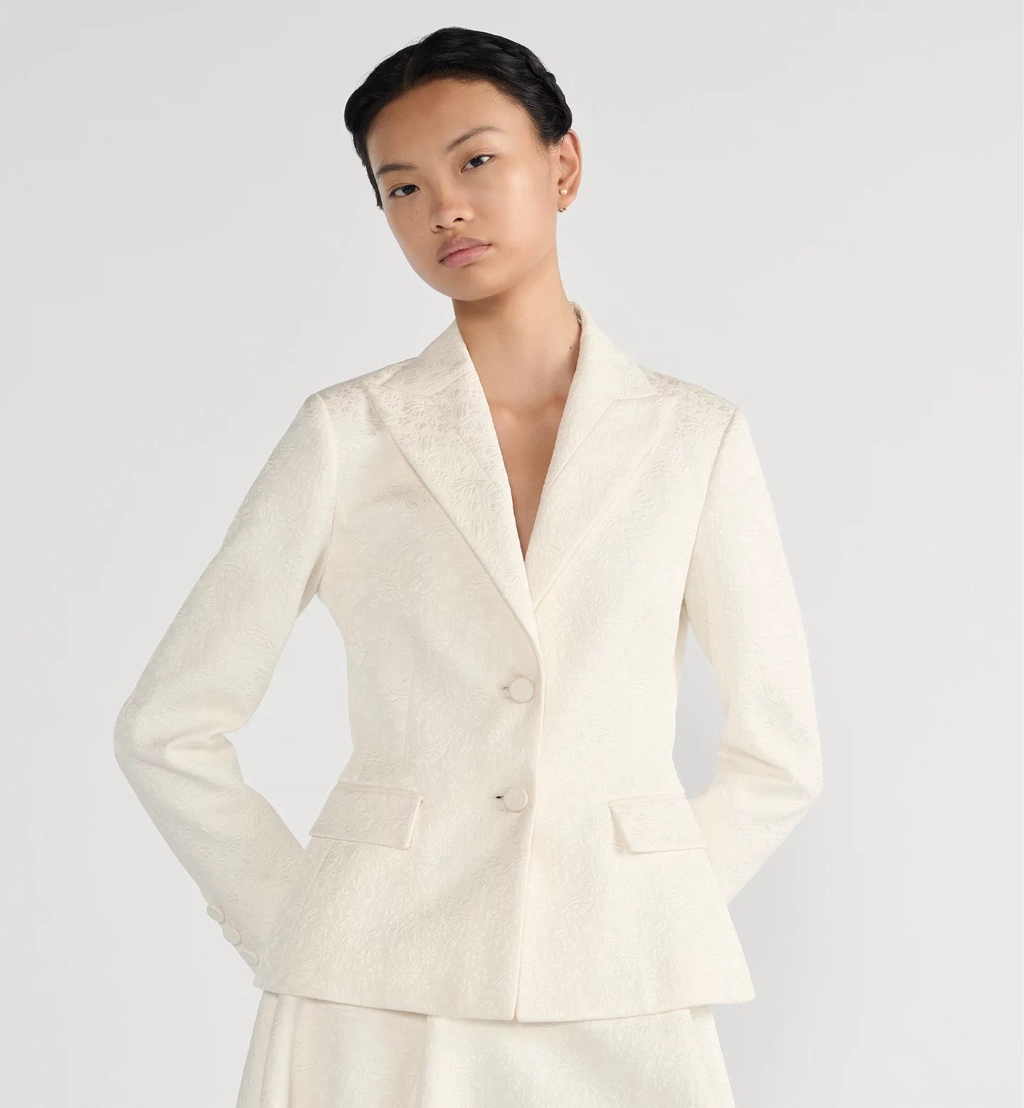 26SS early spring latest white suit jacket